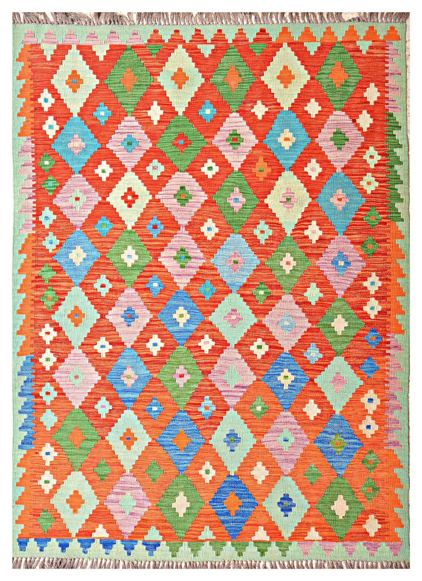 Afghan Kilim - 7x5 ft