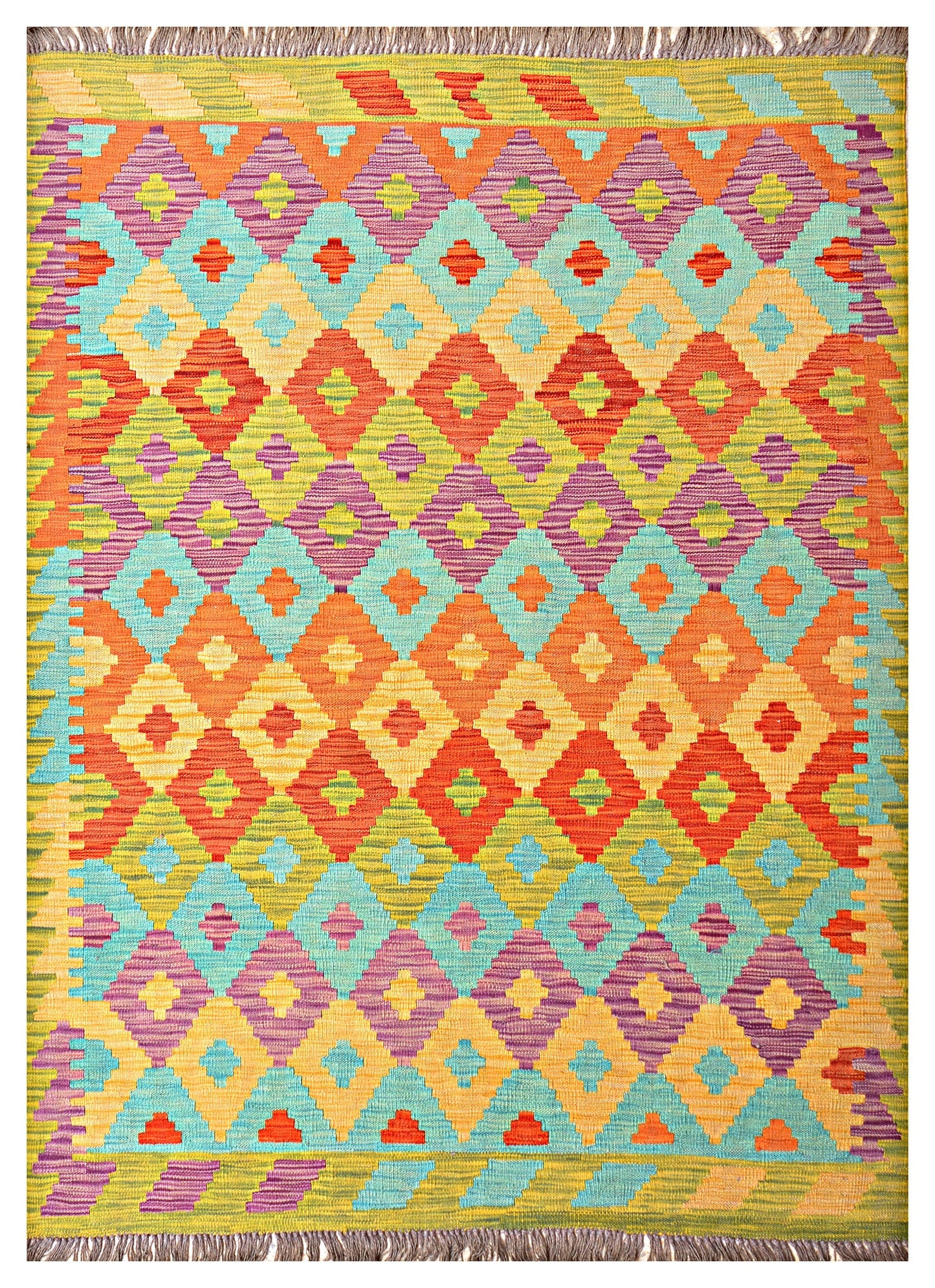 Afghan Kilim - 7x5 ft