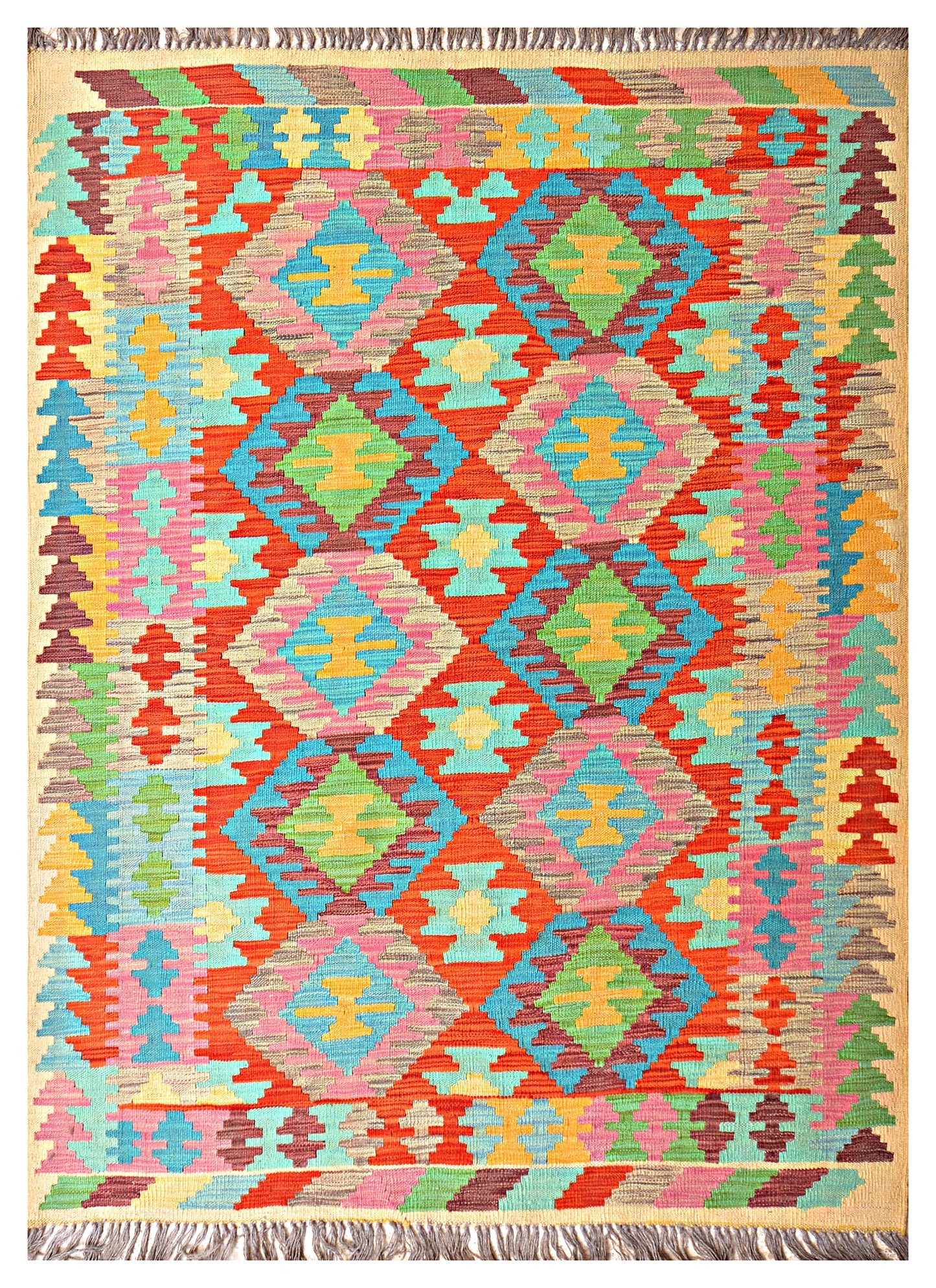 Afghan Kilim - 7x5 ft