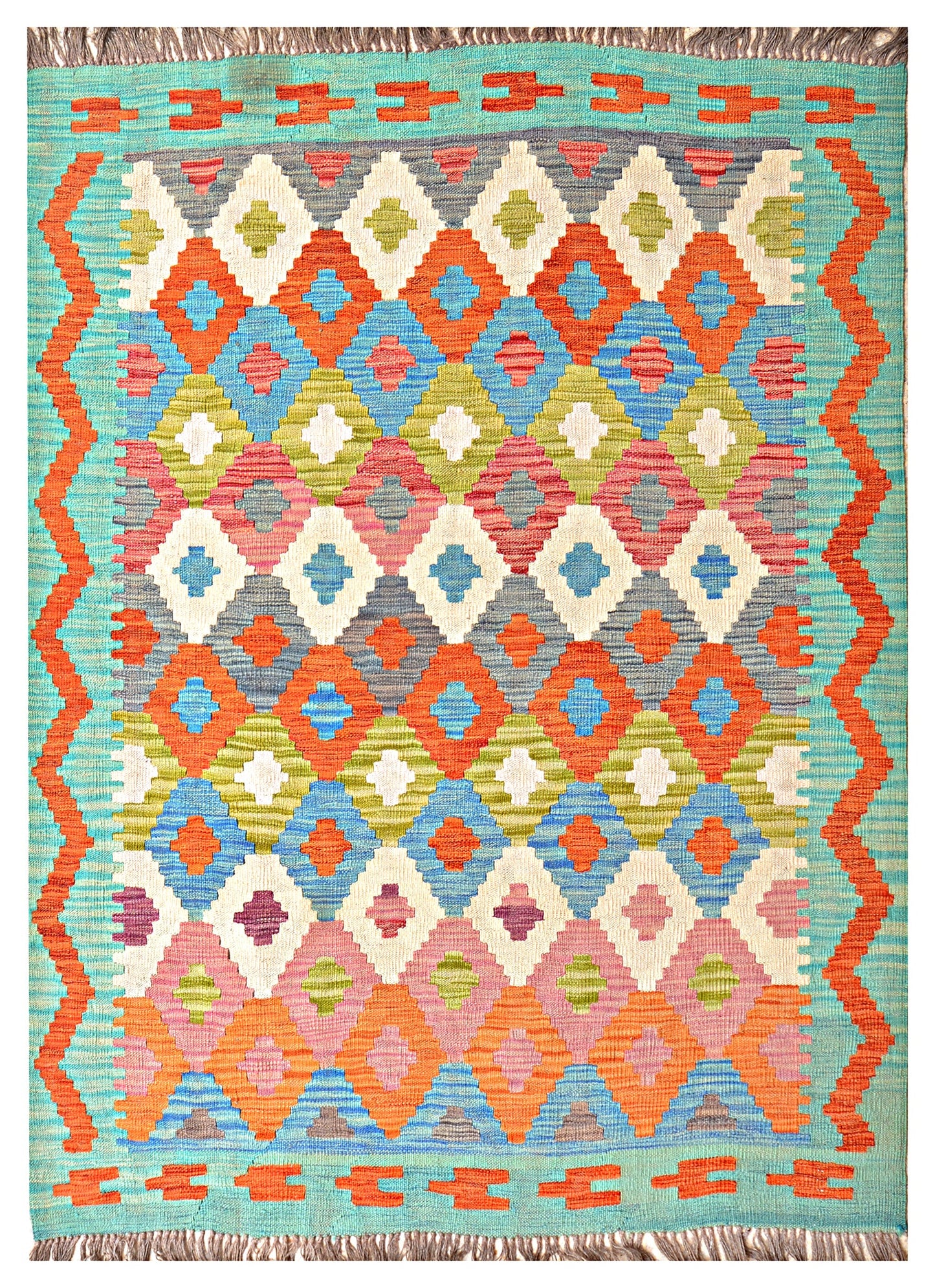 Afghan Kilim - 7x5 ft