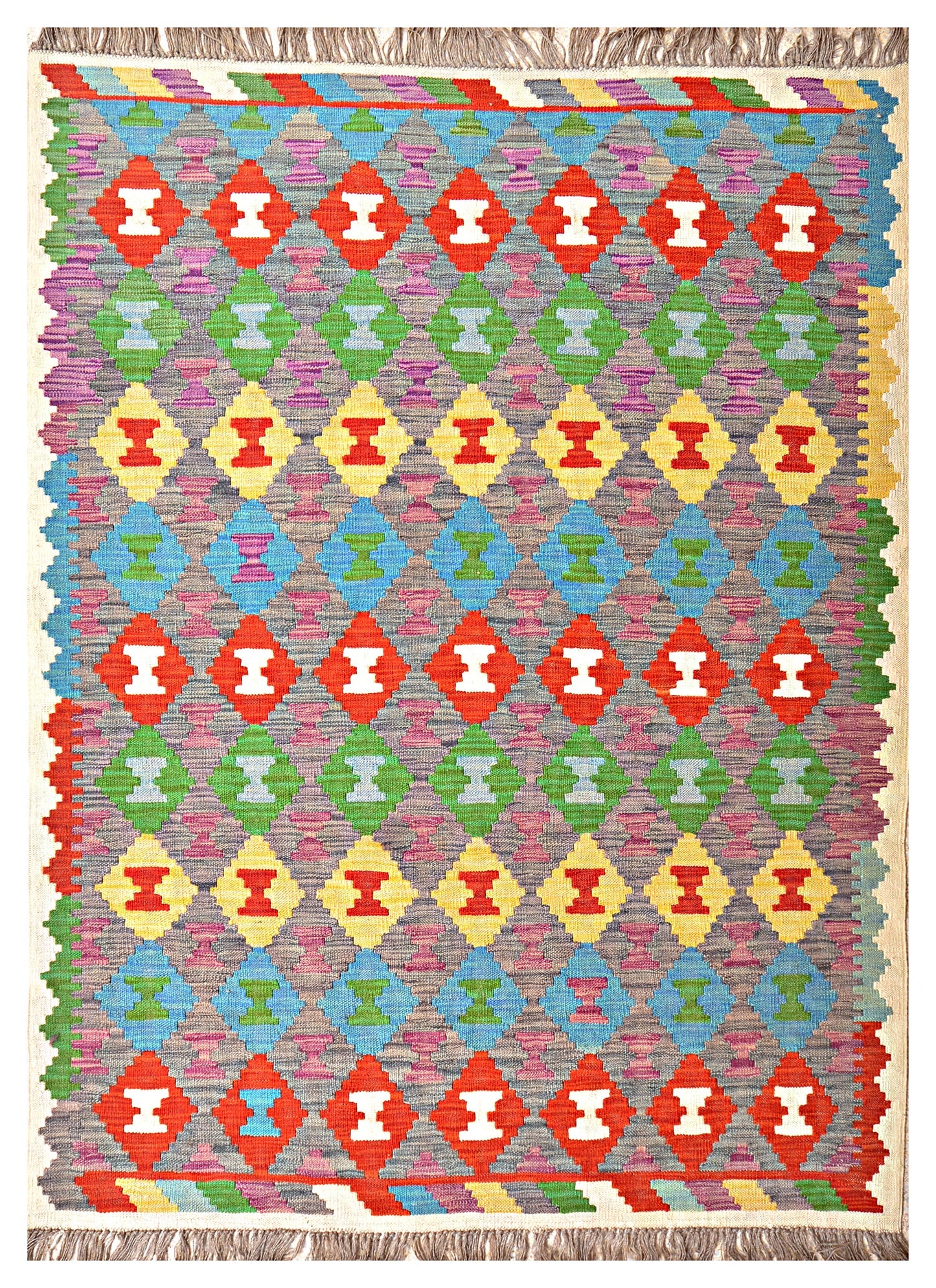 Afghan Kilim - 7x5 ft