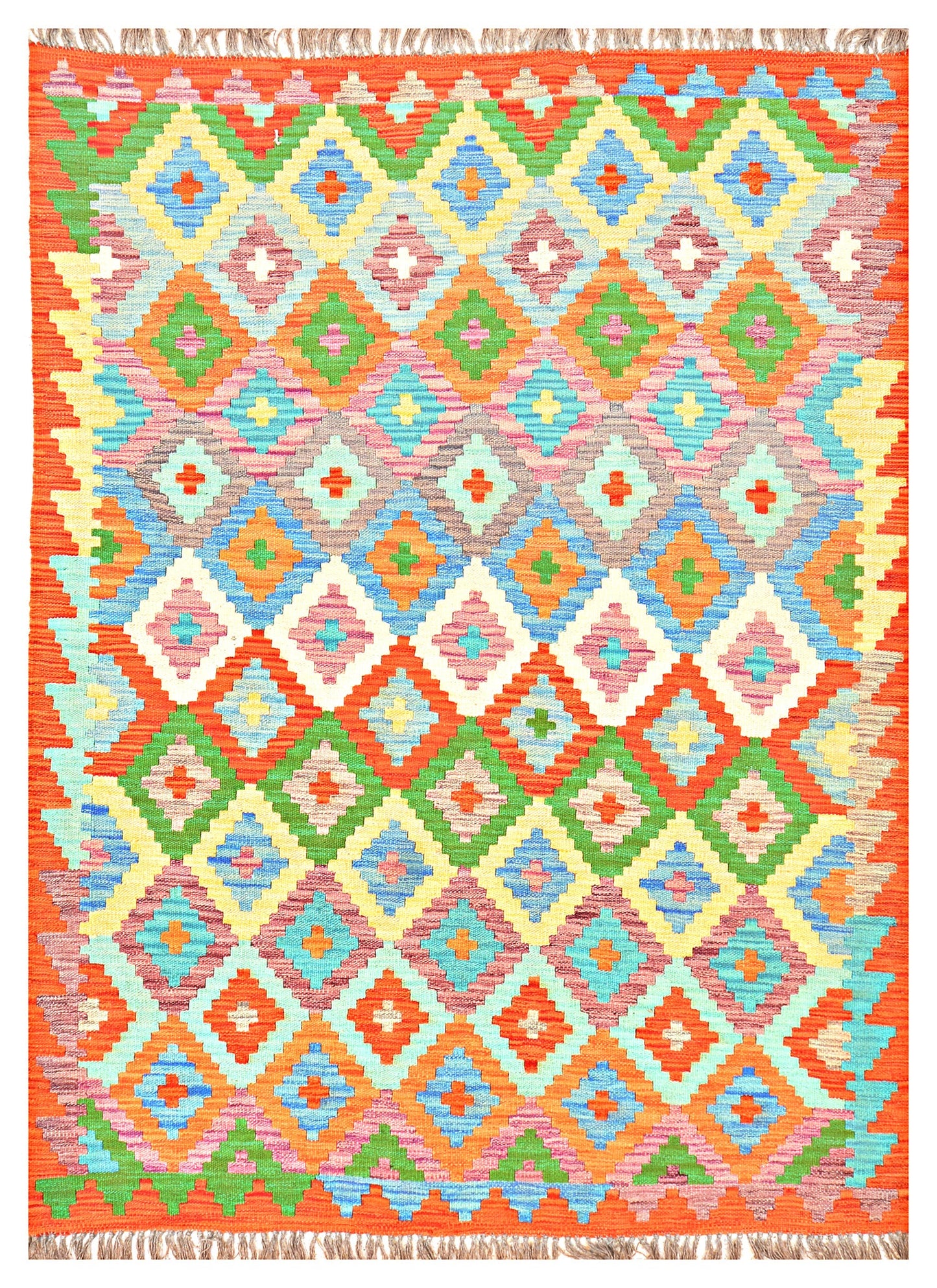 Afghan Kilim - 7x5 ft