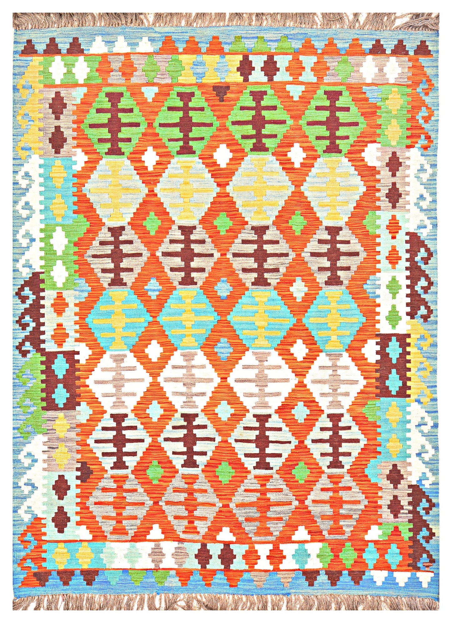 Afghan Kilim - 7x5 ft