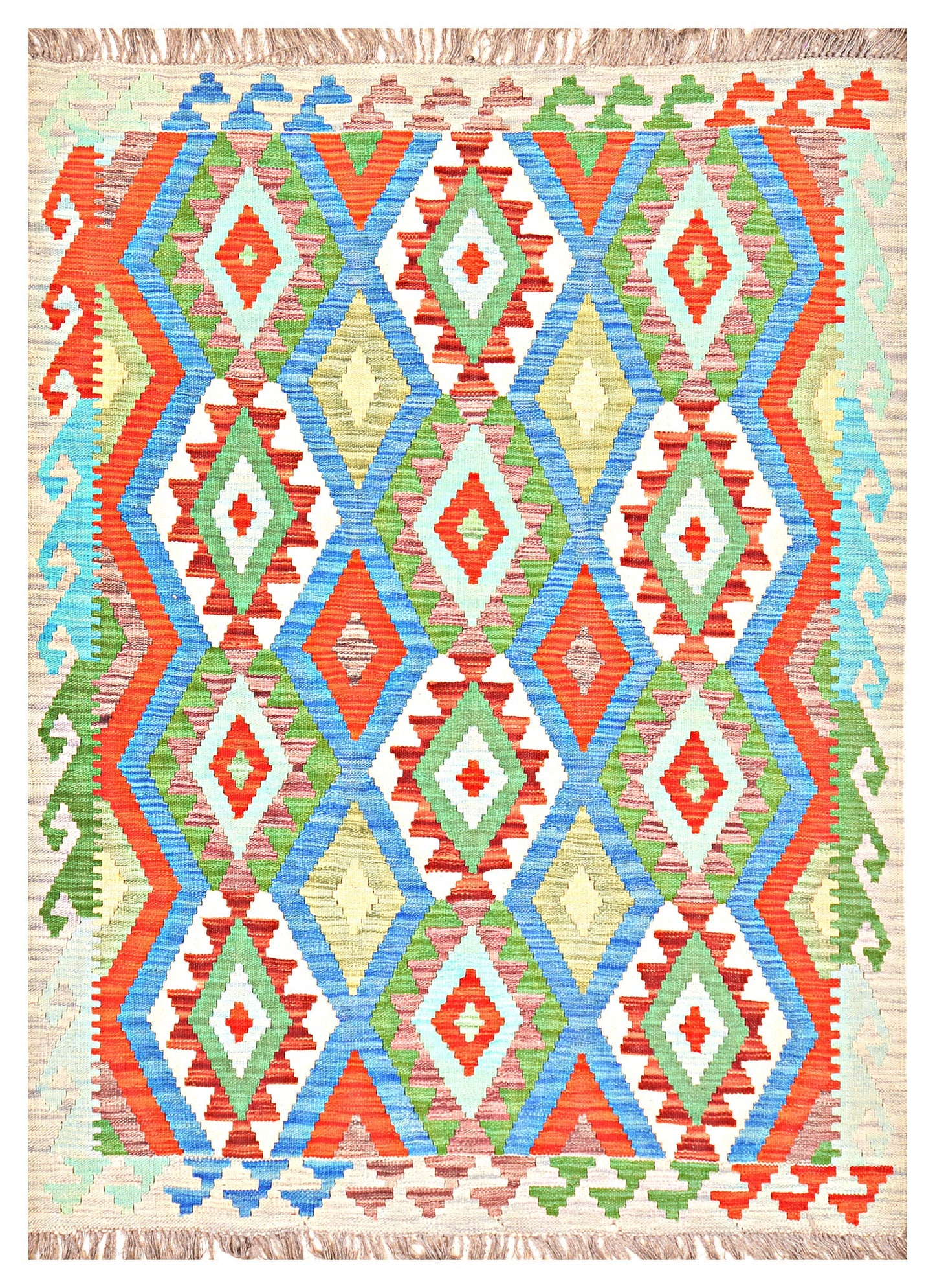 Afghan Kilim - 7x5 ft