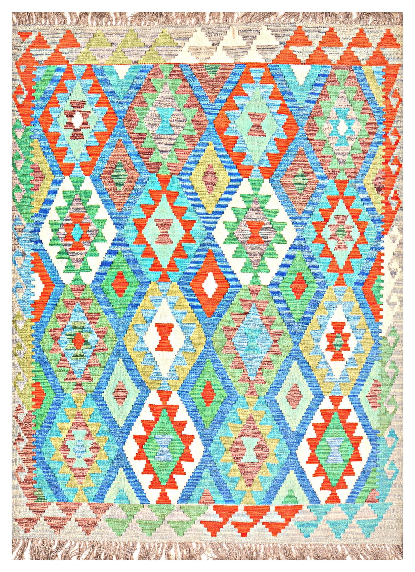 Afghan Kilim - 7x5 ft