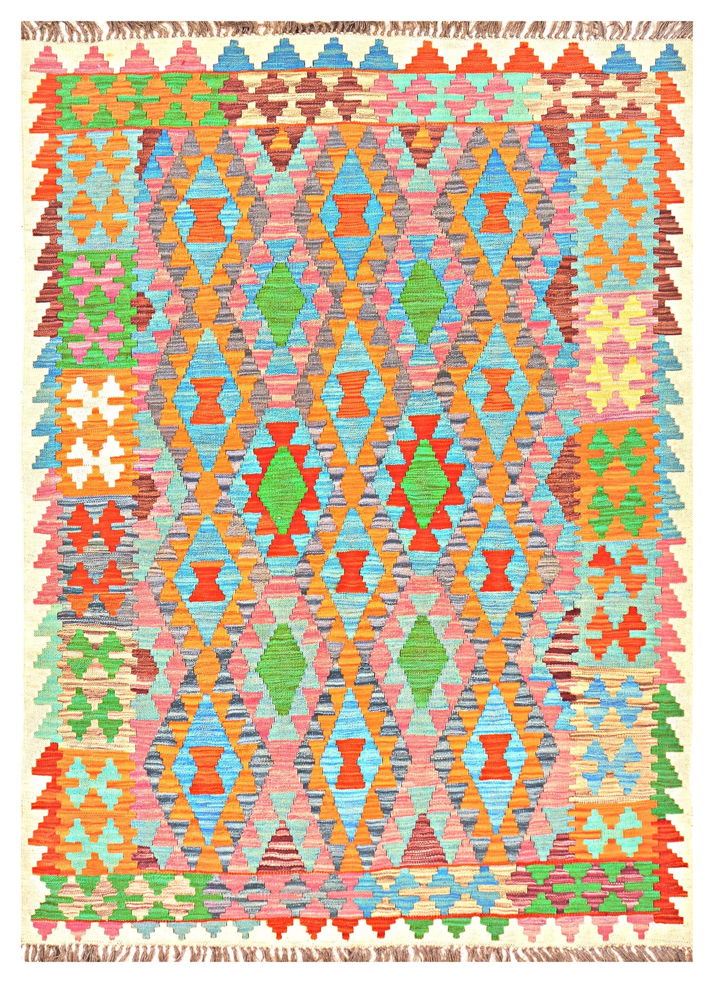 Afghan Kilim - 7x5 ft