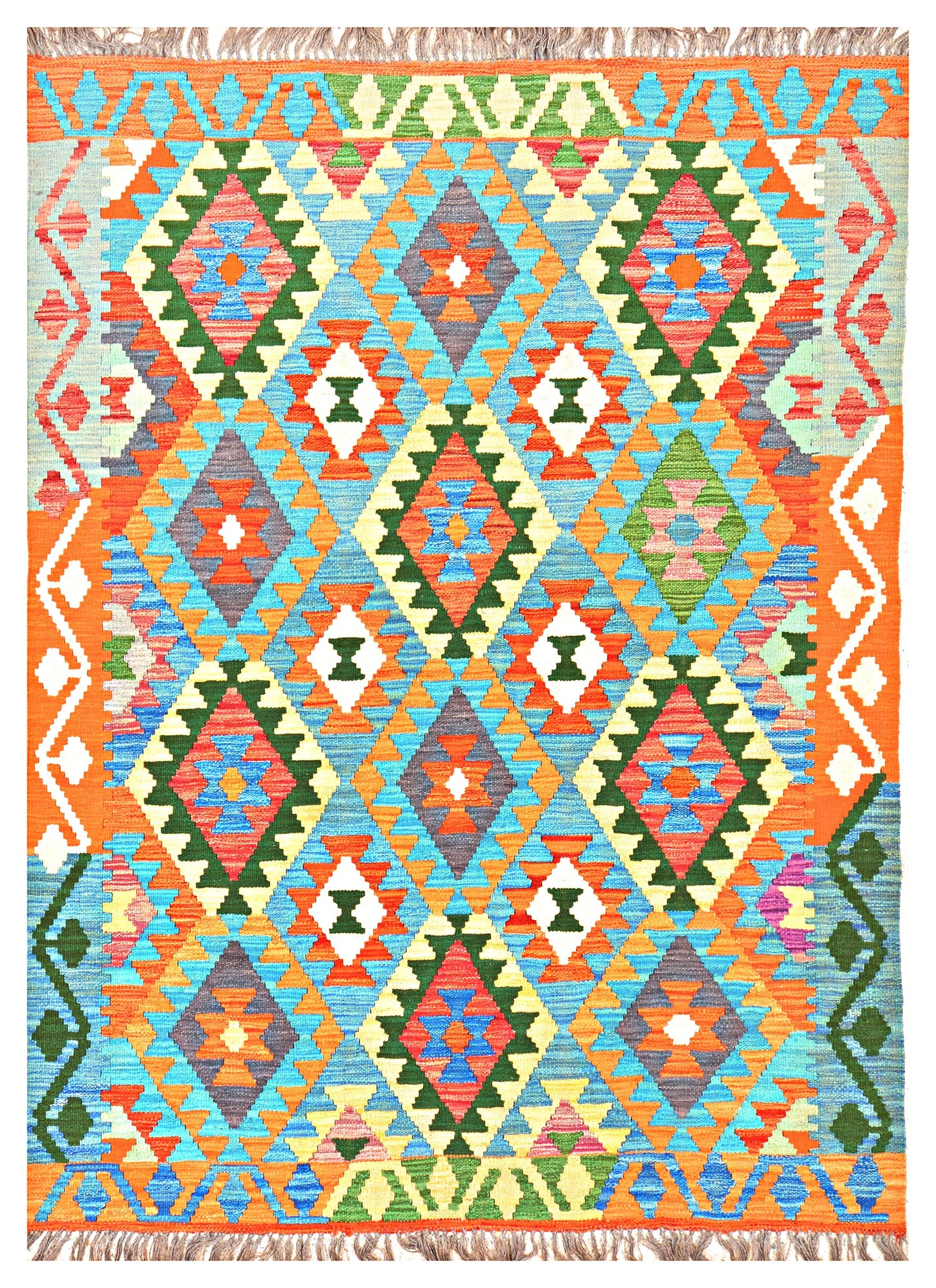 Afghan Kilim - 7x5 ft