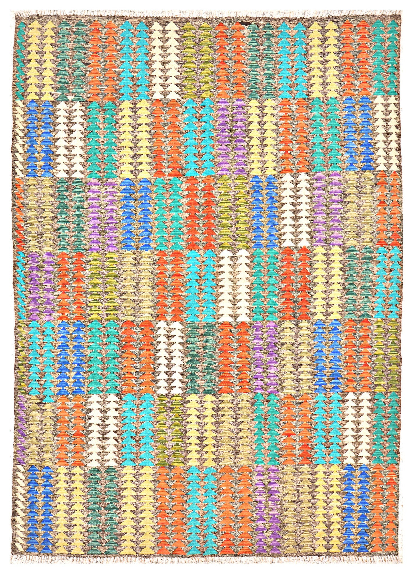 Afghan Kilim - 8x5.5 ft