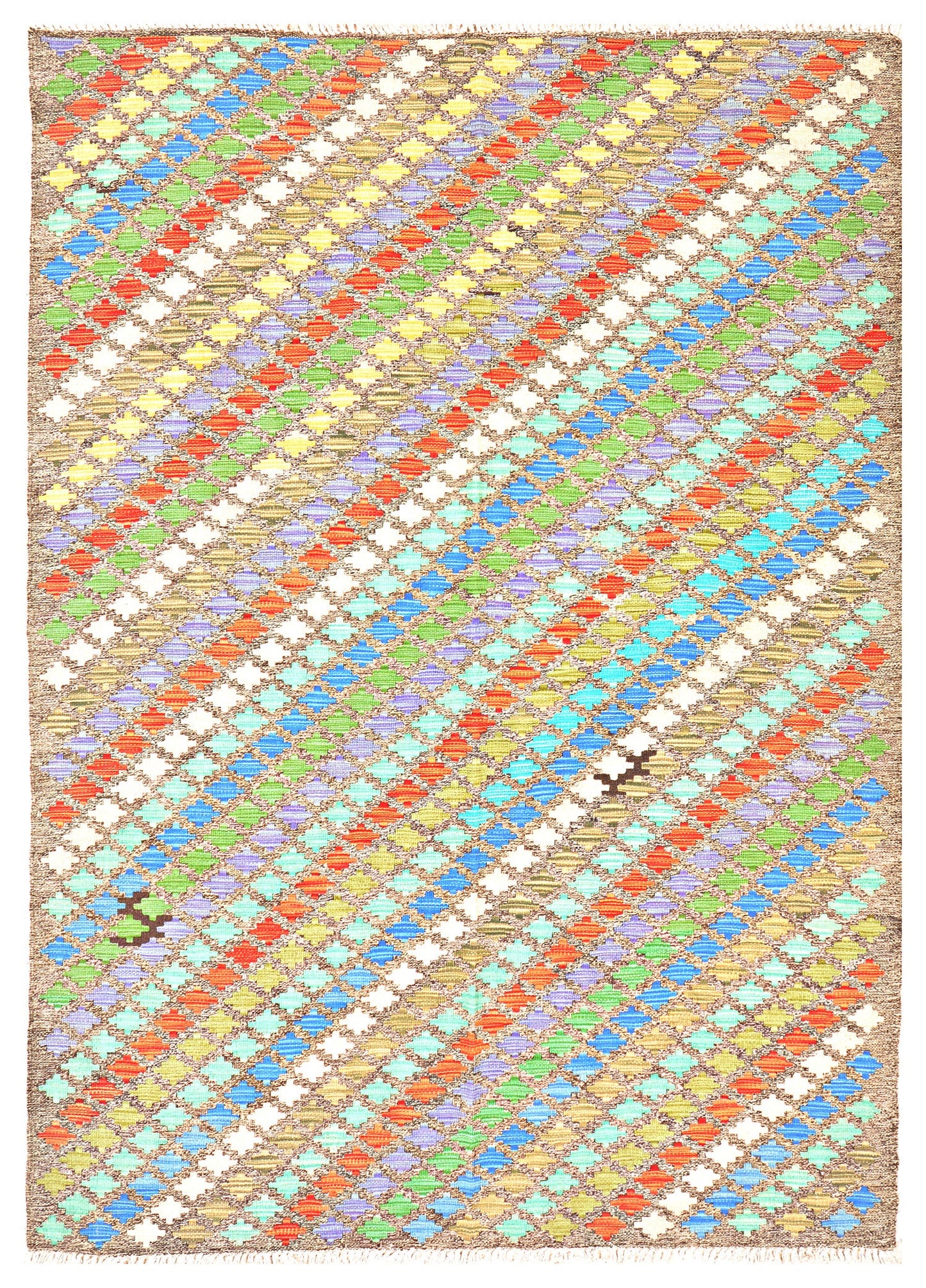 Afghan Kilim - 8x5.5 ft