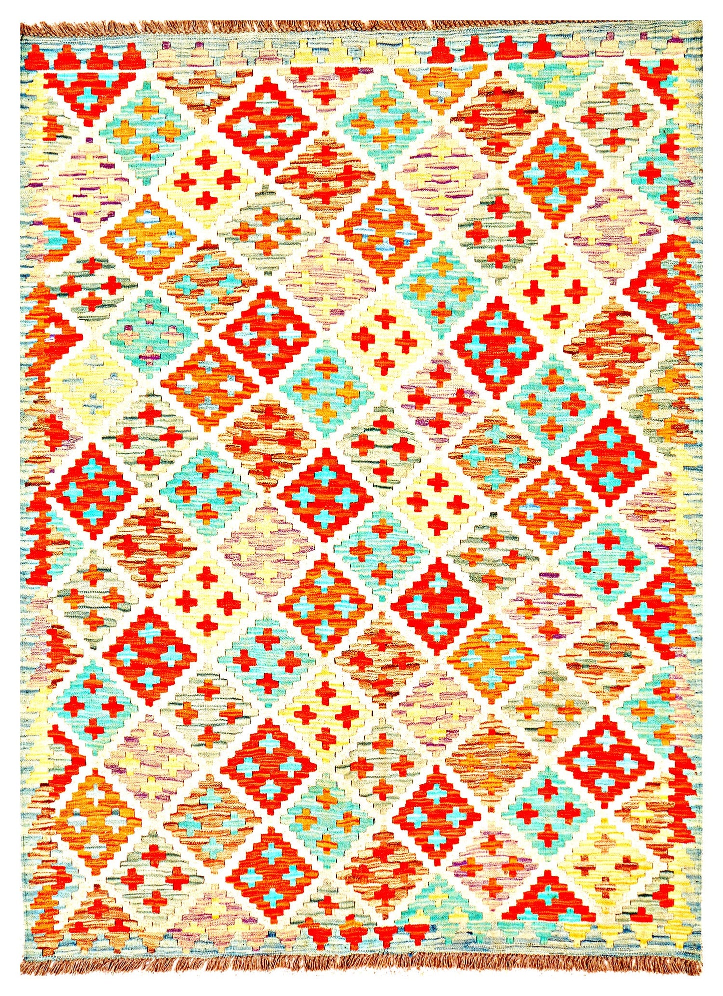 Afghan Kilim - 7x5 ft