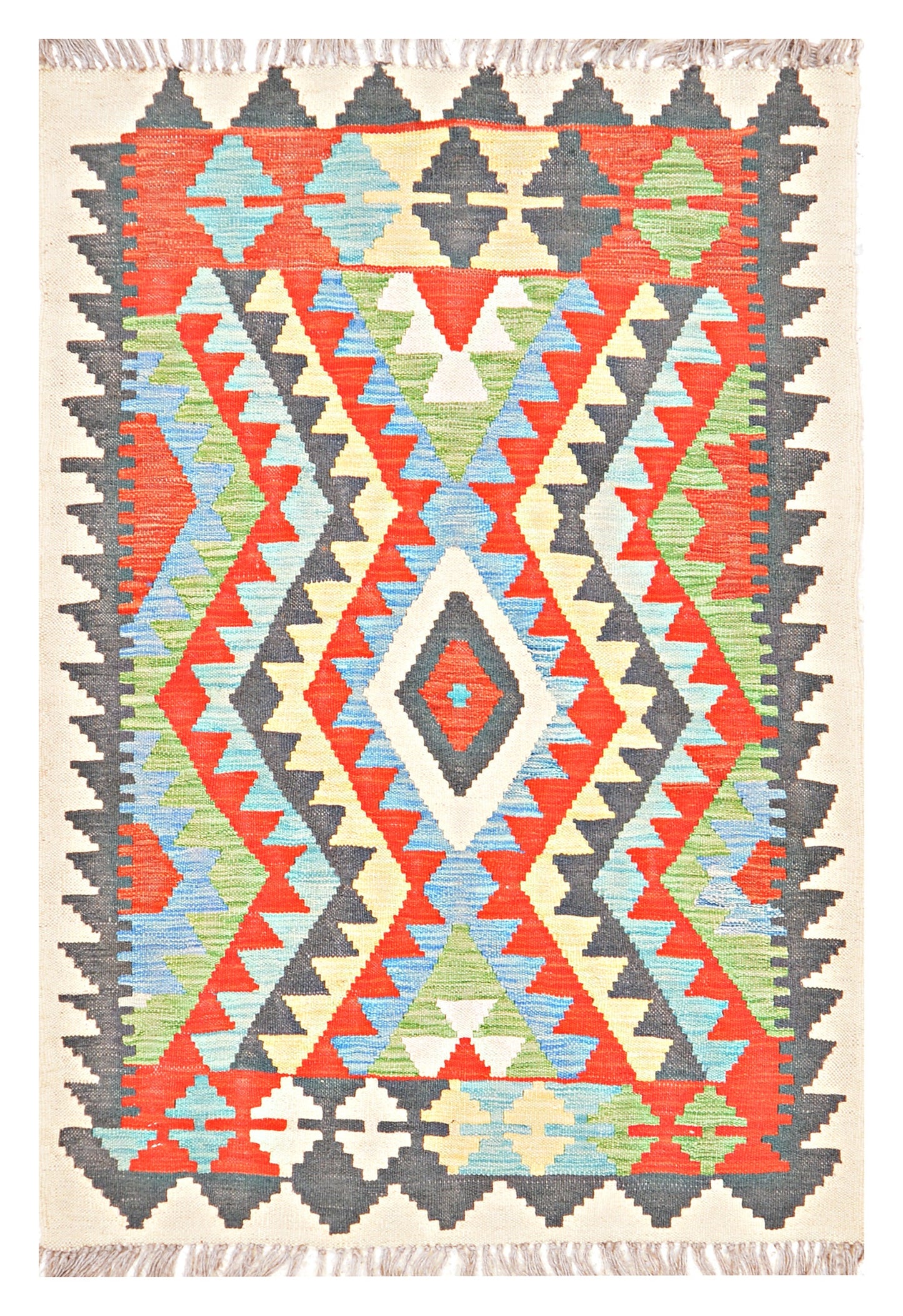 Afghan Kilim - 2.5x4 ft