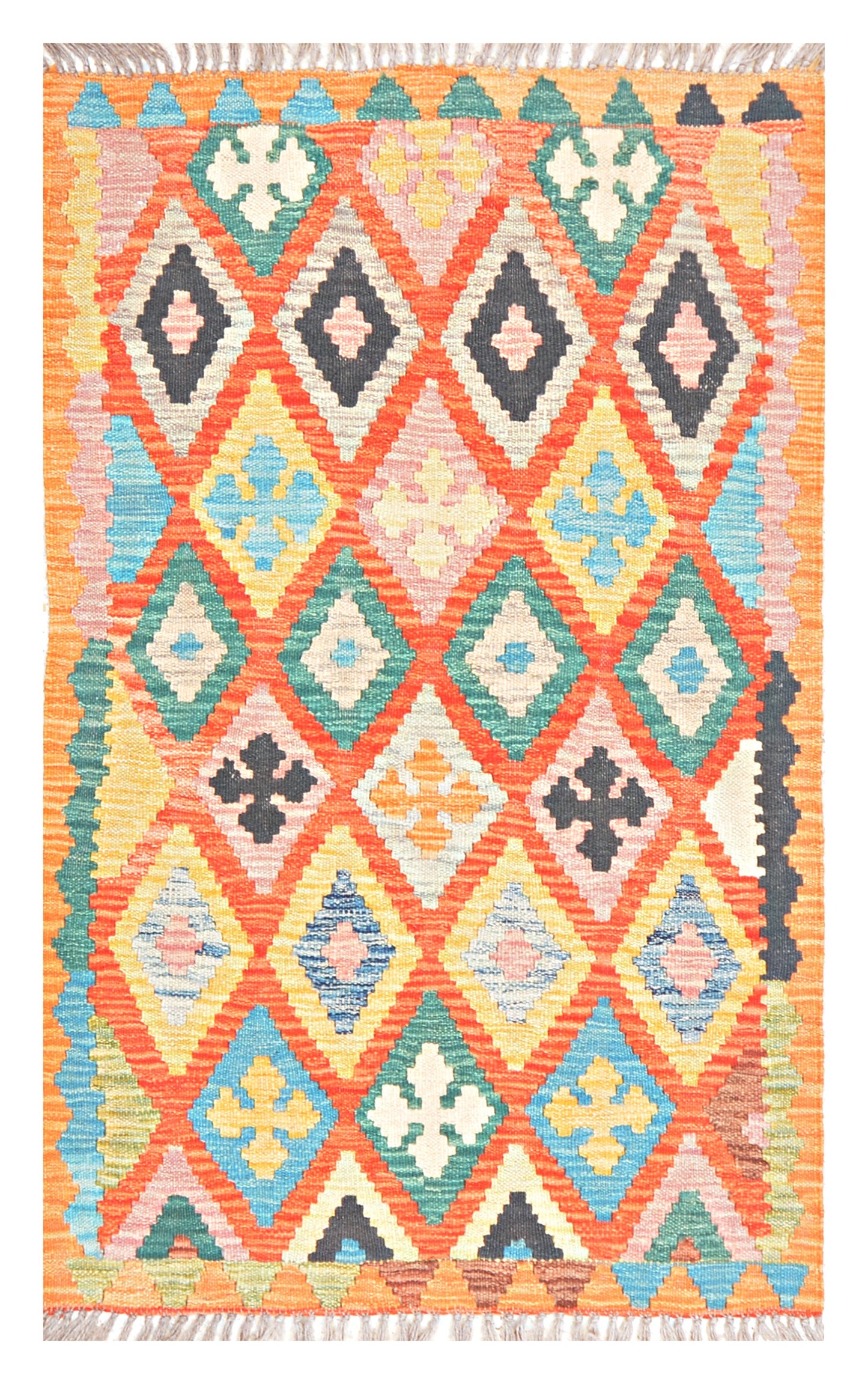 Afghan Kilim - 2.5x4 ft