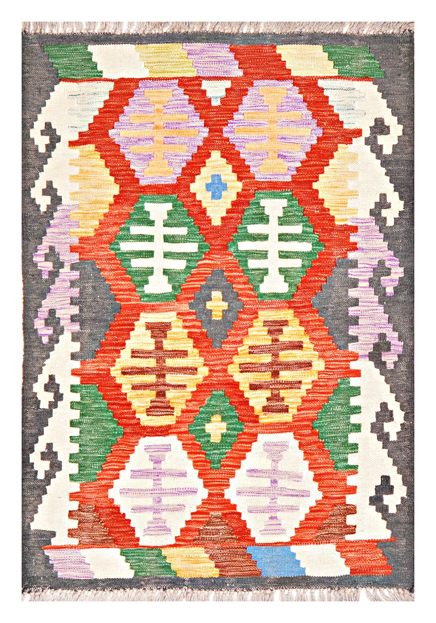 Afghan Kilim - 2.5x4 ft