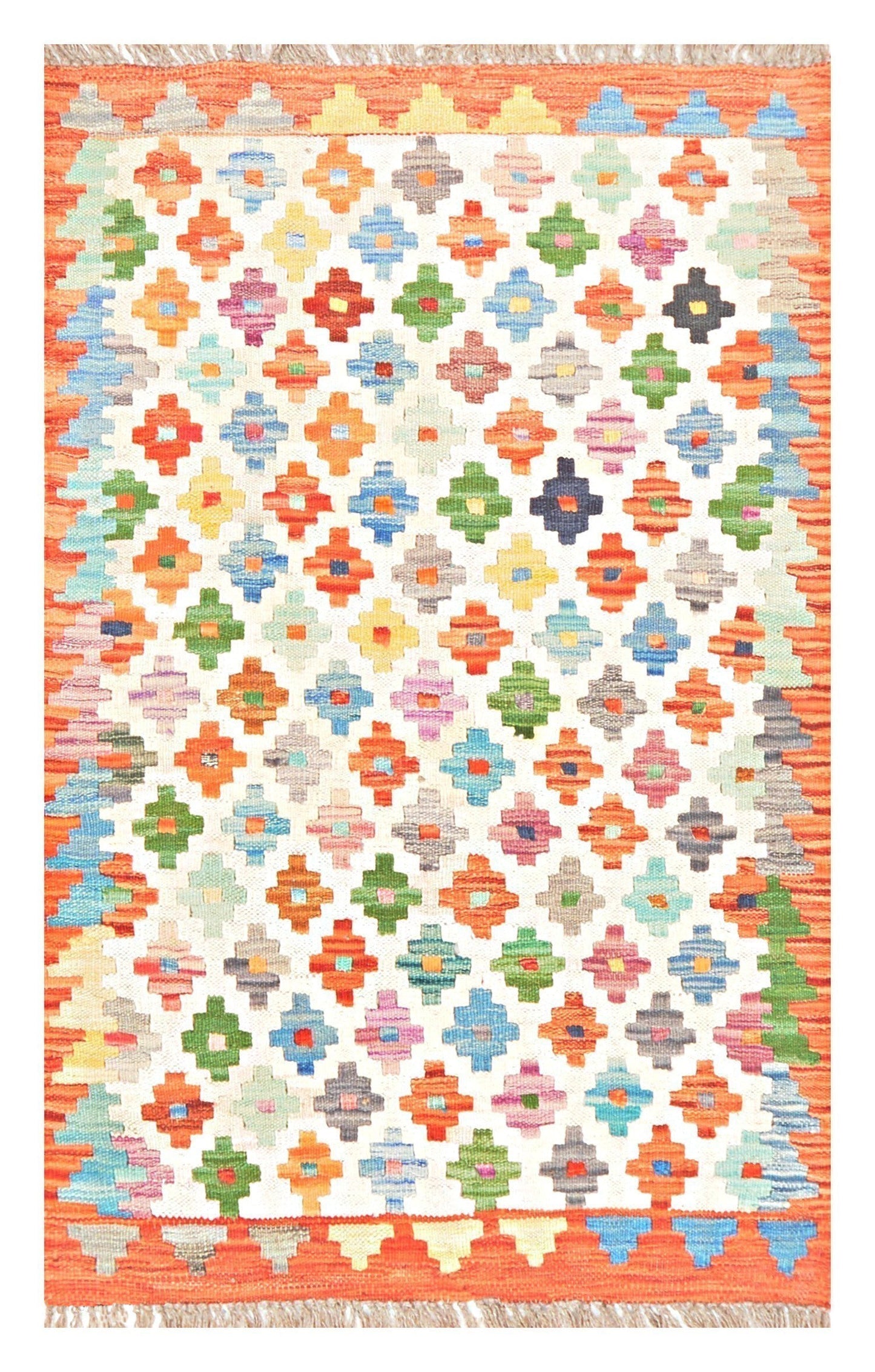 Afghan Kilim - 2.5x4 ft