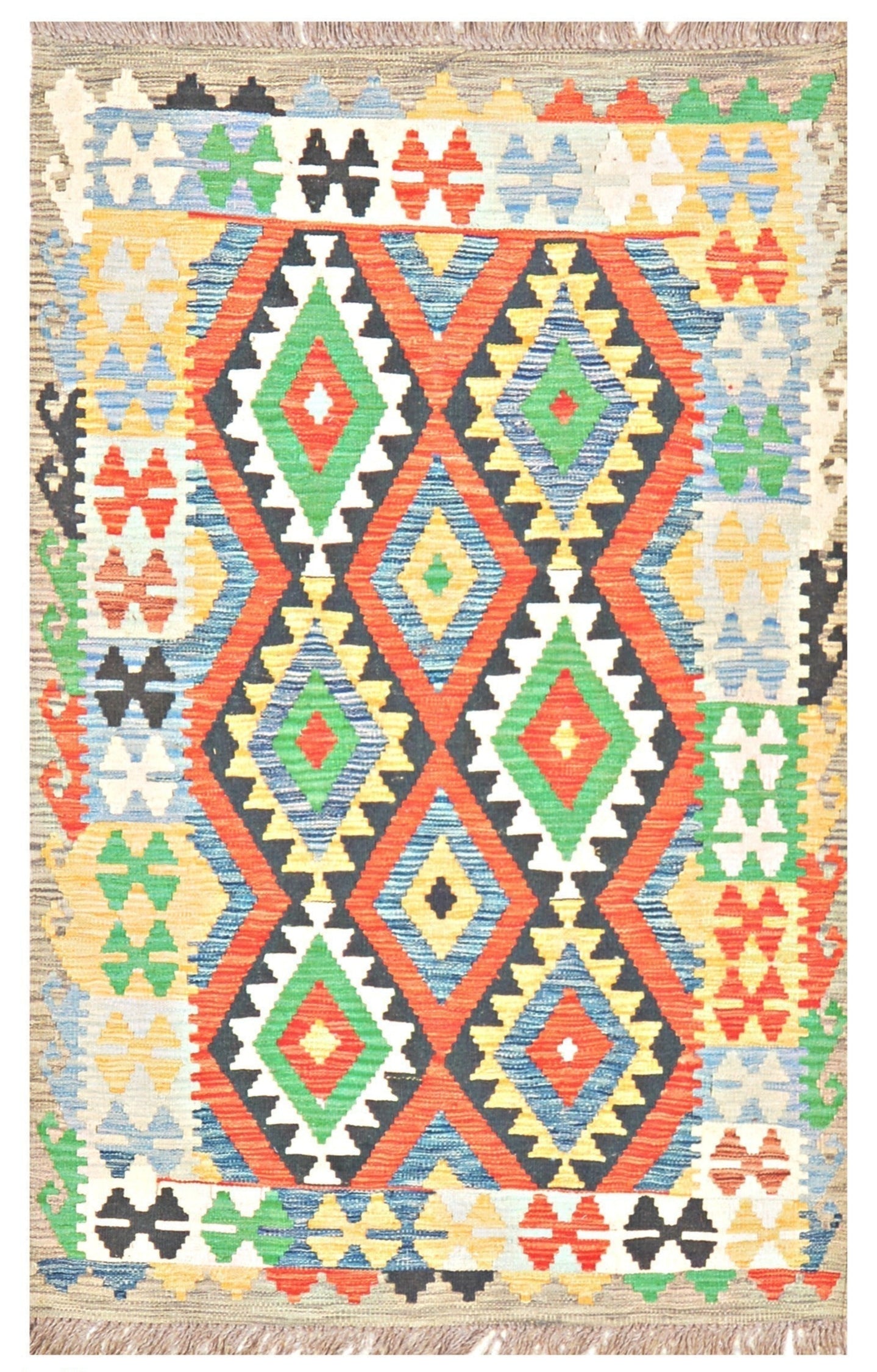 Afghan Kilim - 3x5 ft