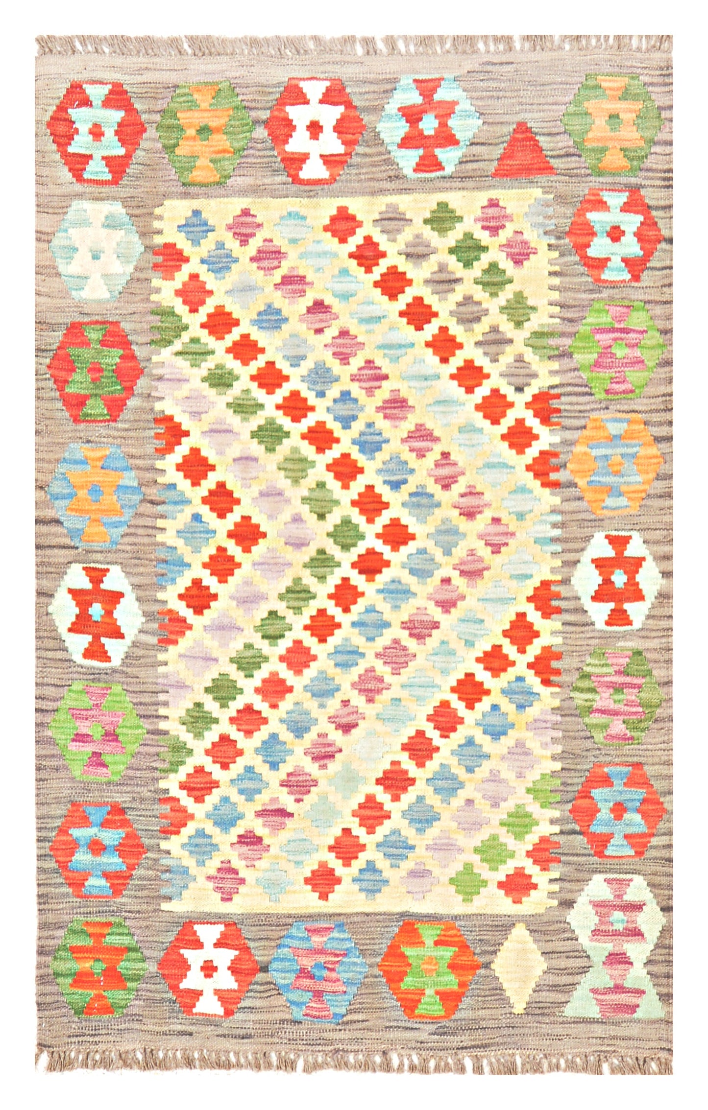 Afghan Kilim - 3x5 ft