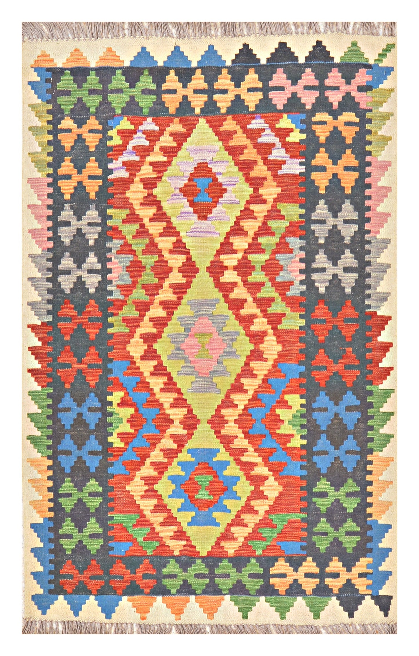 Afghan Kilim - 3x5 ft