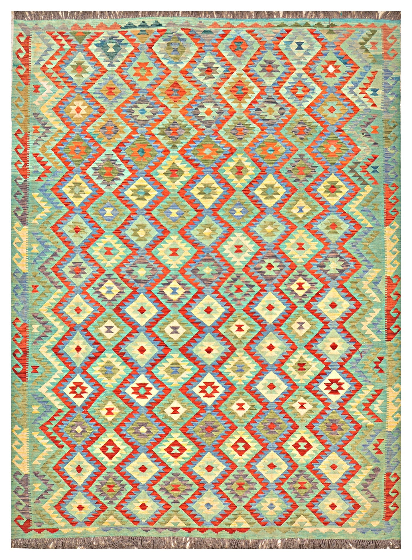 Afghan Kilim - 8x11 ft