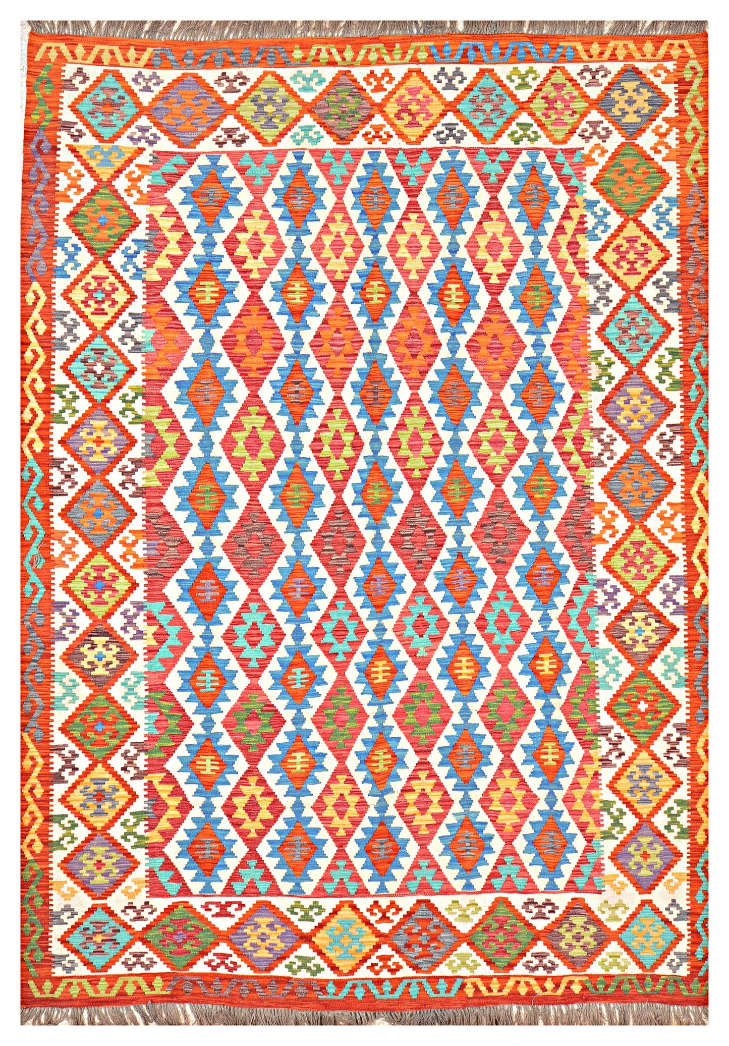 Afghan Kilim - 8x11 ft