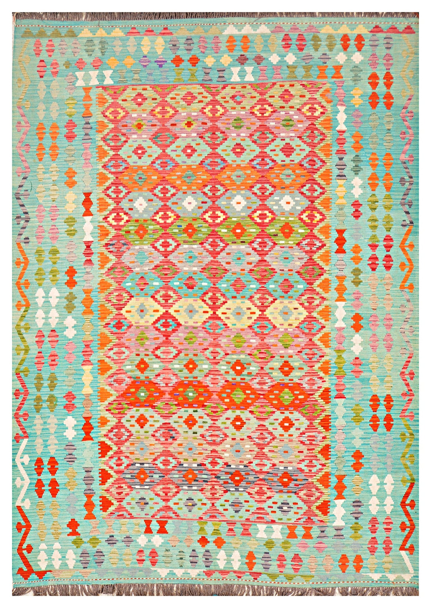 Afghan Kilim - 8x11 ft