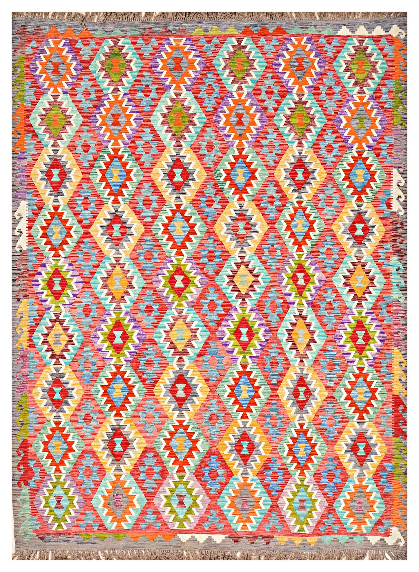 Afghan Kilim - 8x11 ft