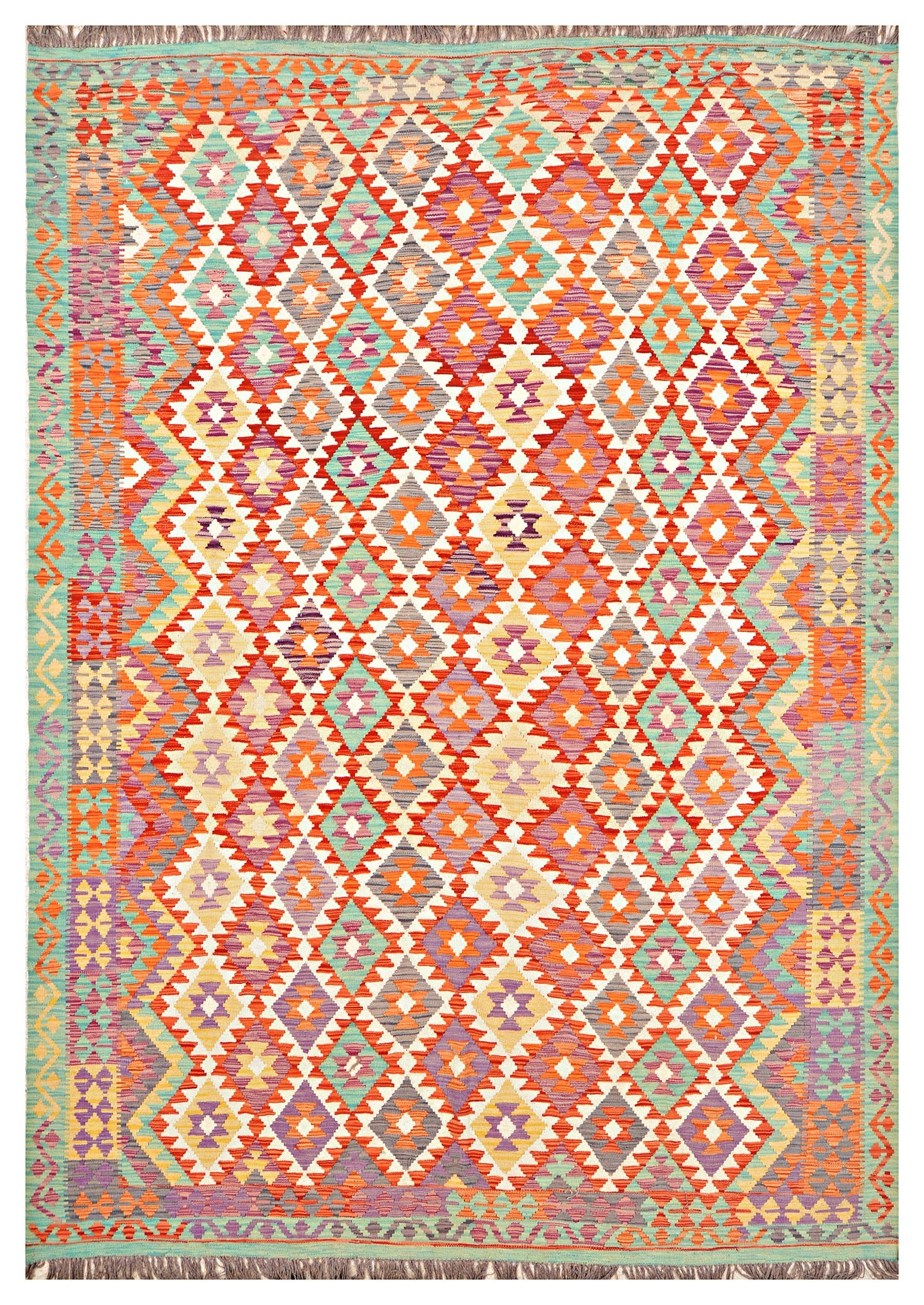 Afghan Kilim - 8x11 ft