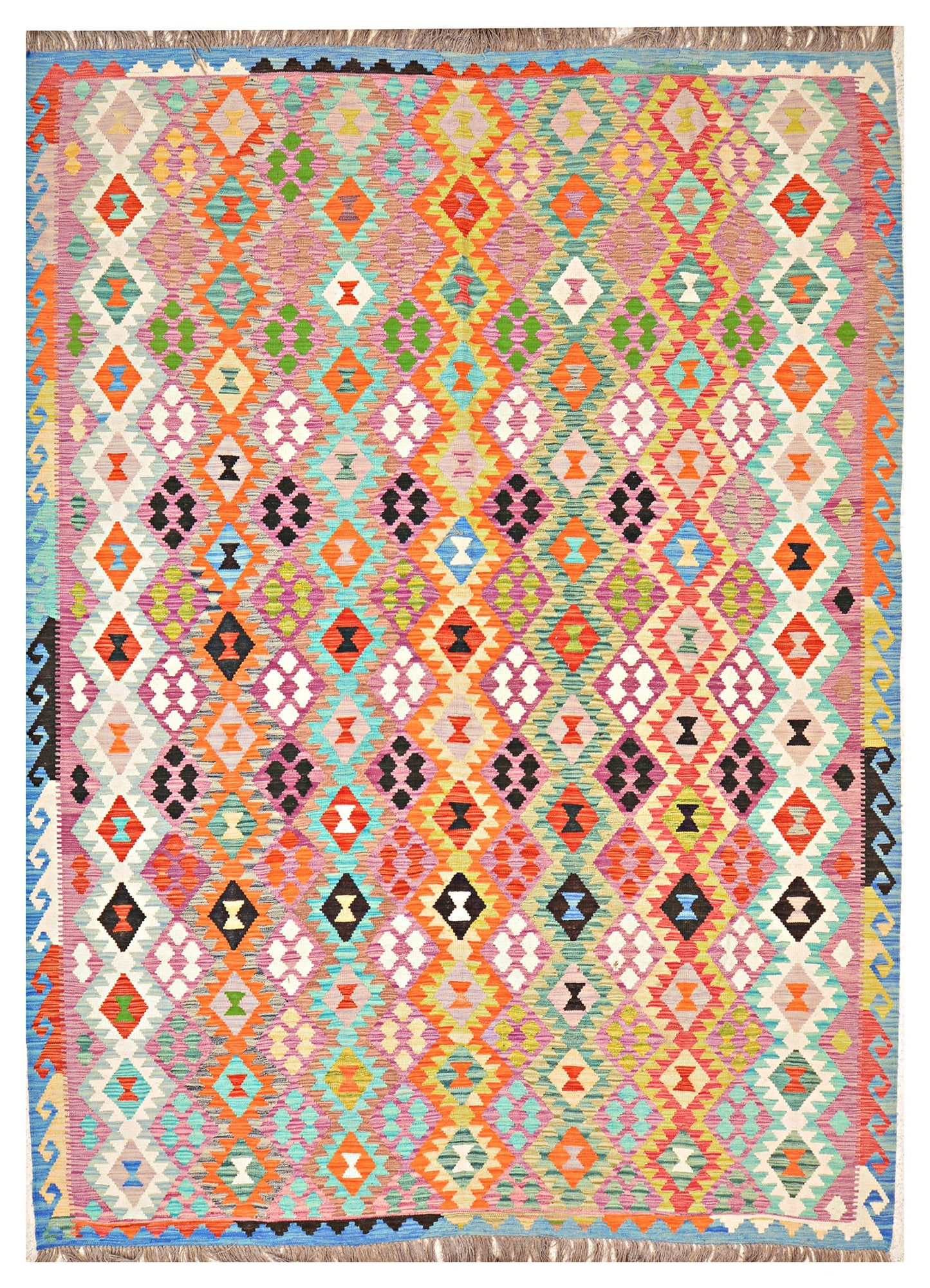 Afghan Kilim - 8x11 ft