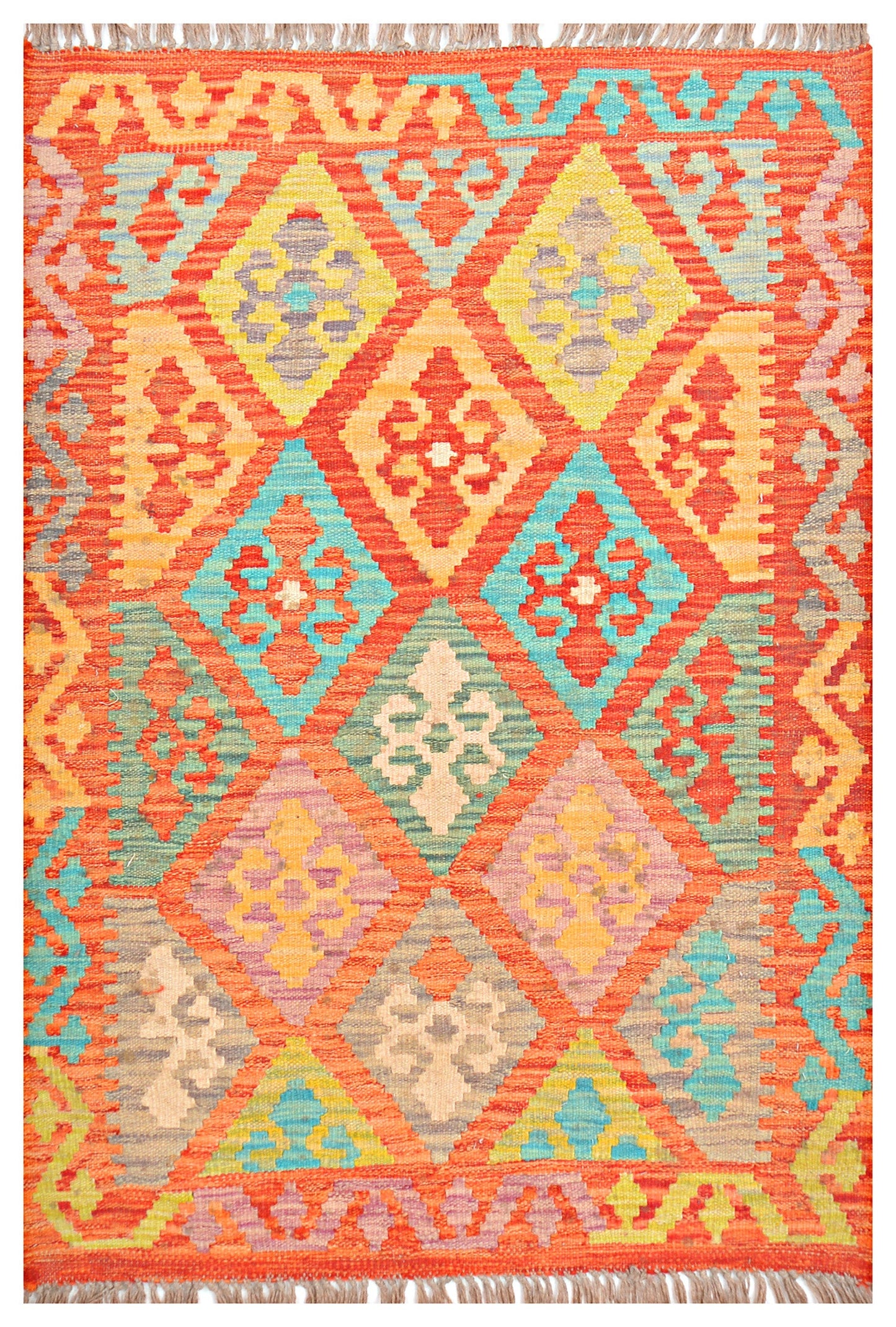 Afghan Kilim - 2.5x4 ft