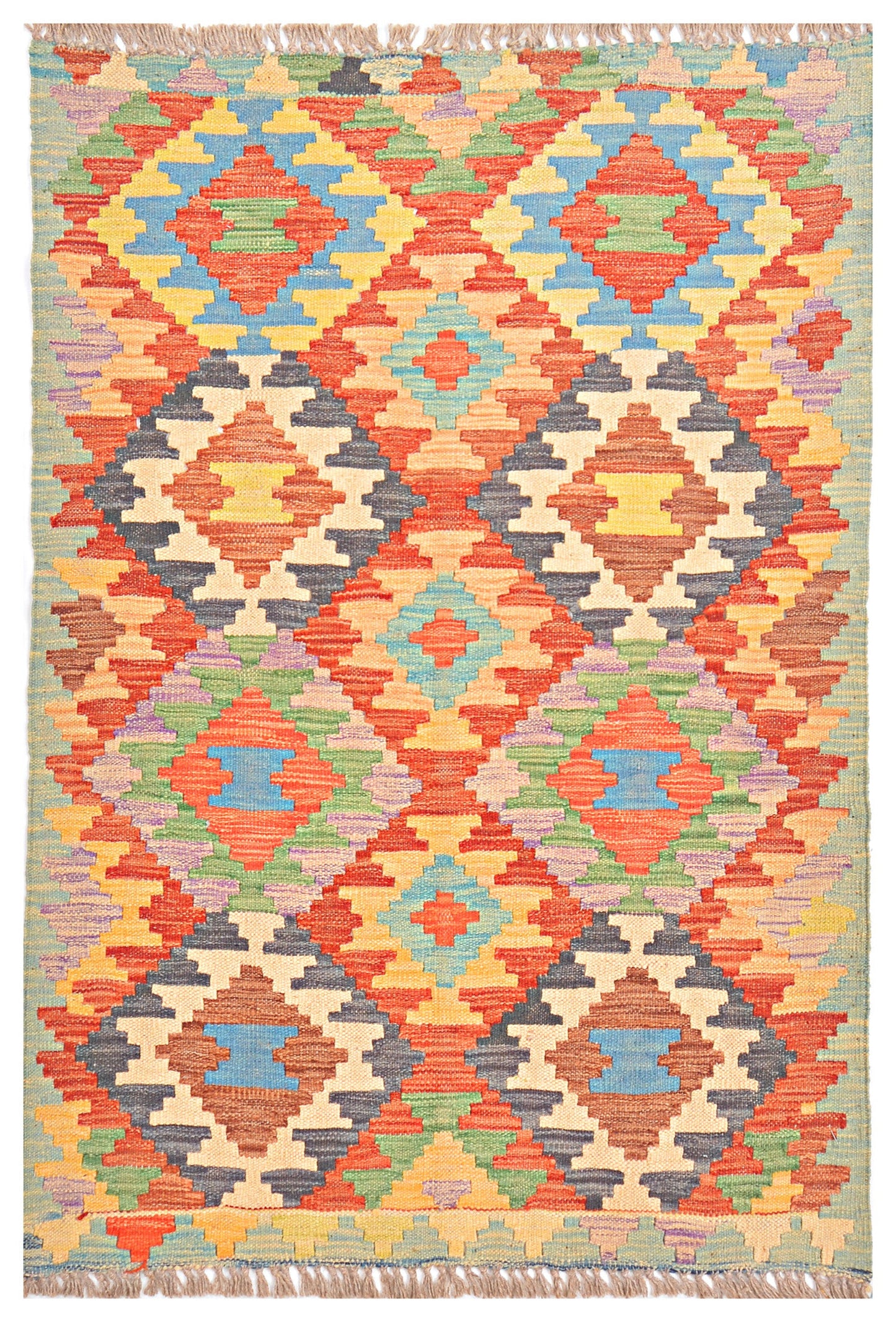 Afghan Kilim - 2.5x4 ft