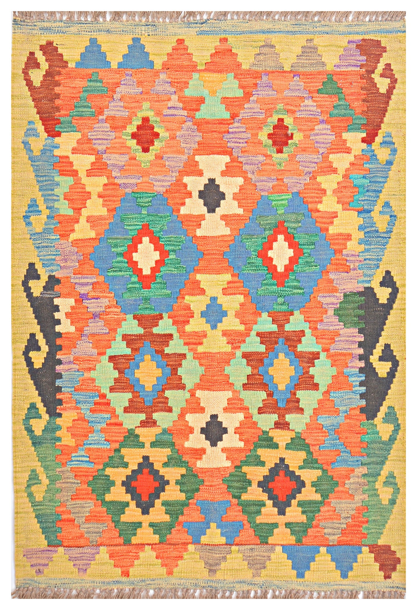 Afghan Kilim - 2.5x4 ft