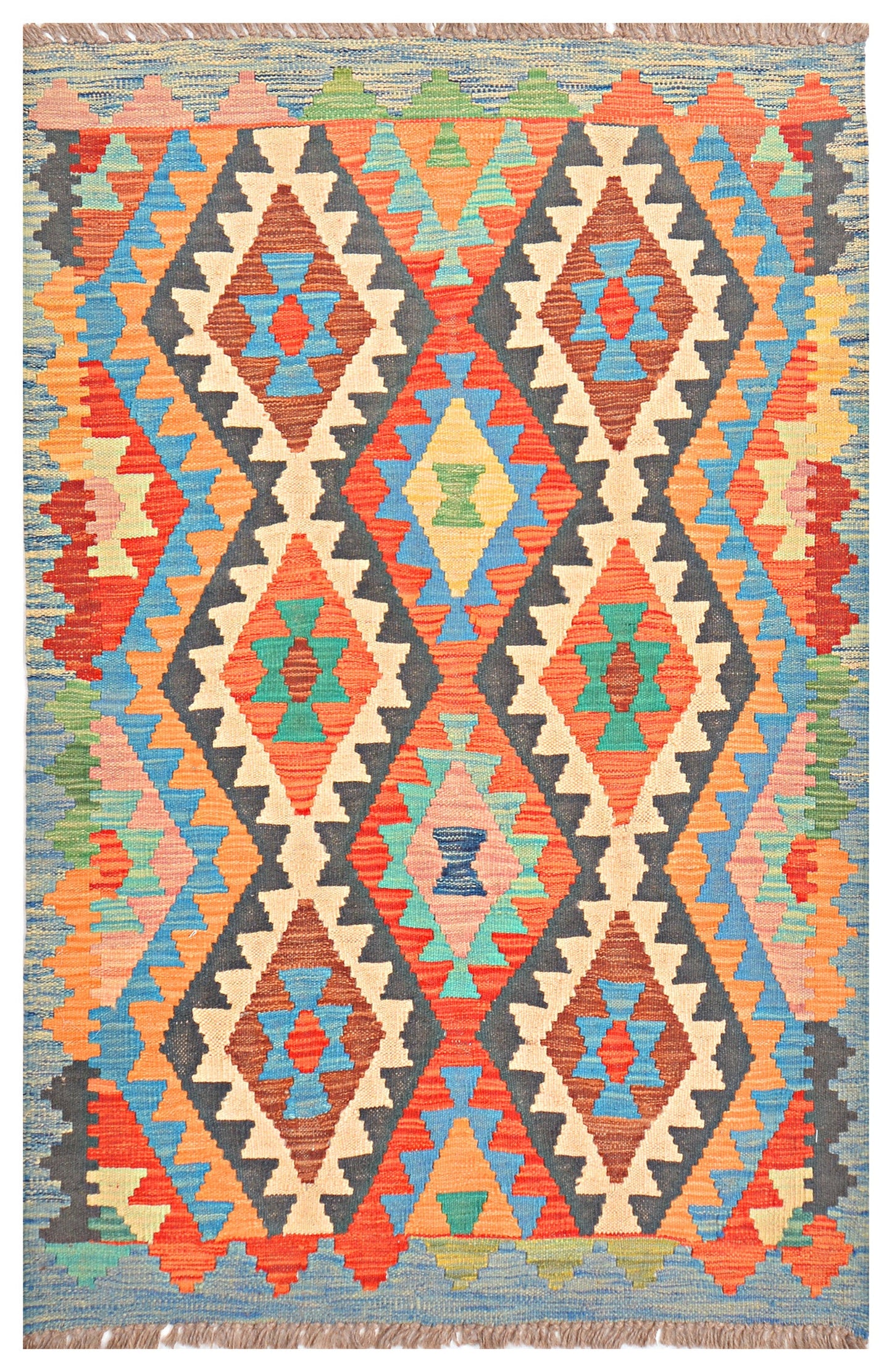 Afghan Kilim - 2.5x4 ft