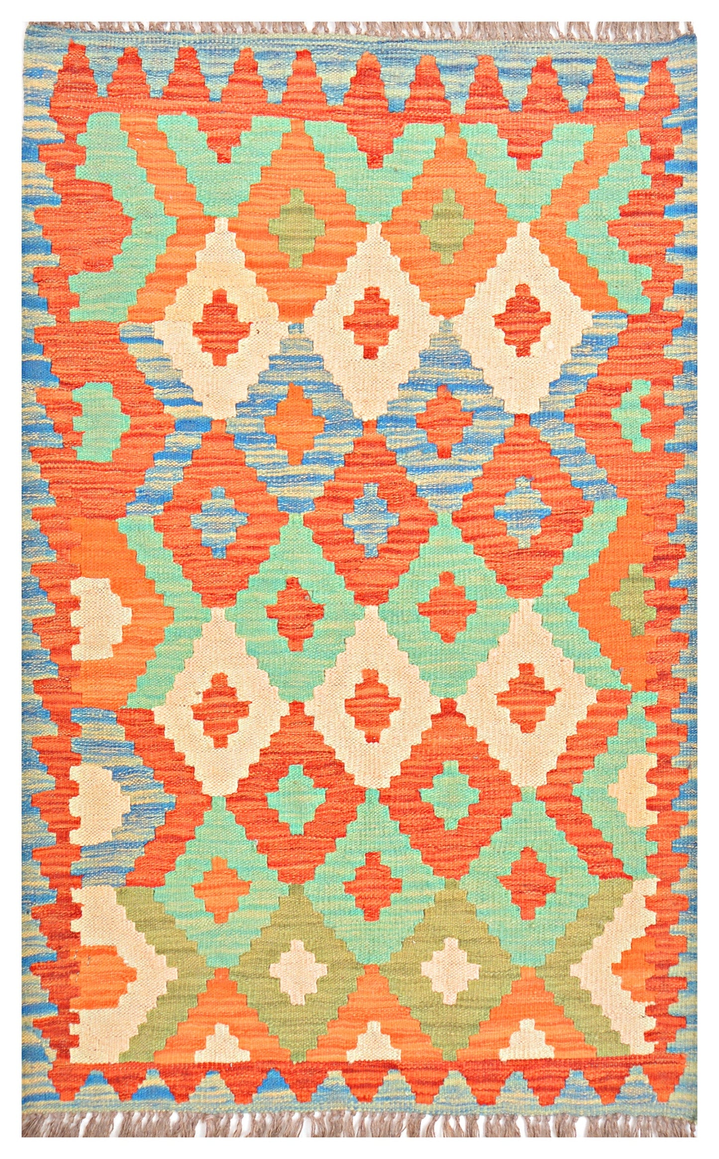 Afghan Kilim - 2.5x4 ft