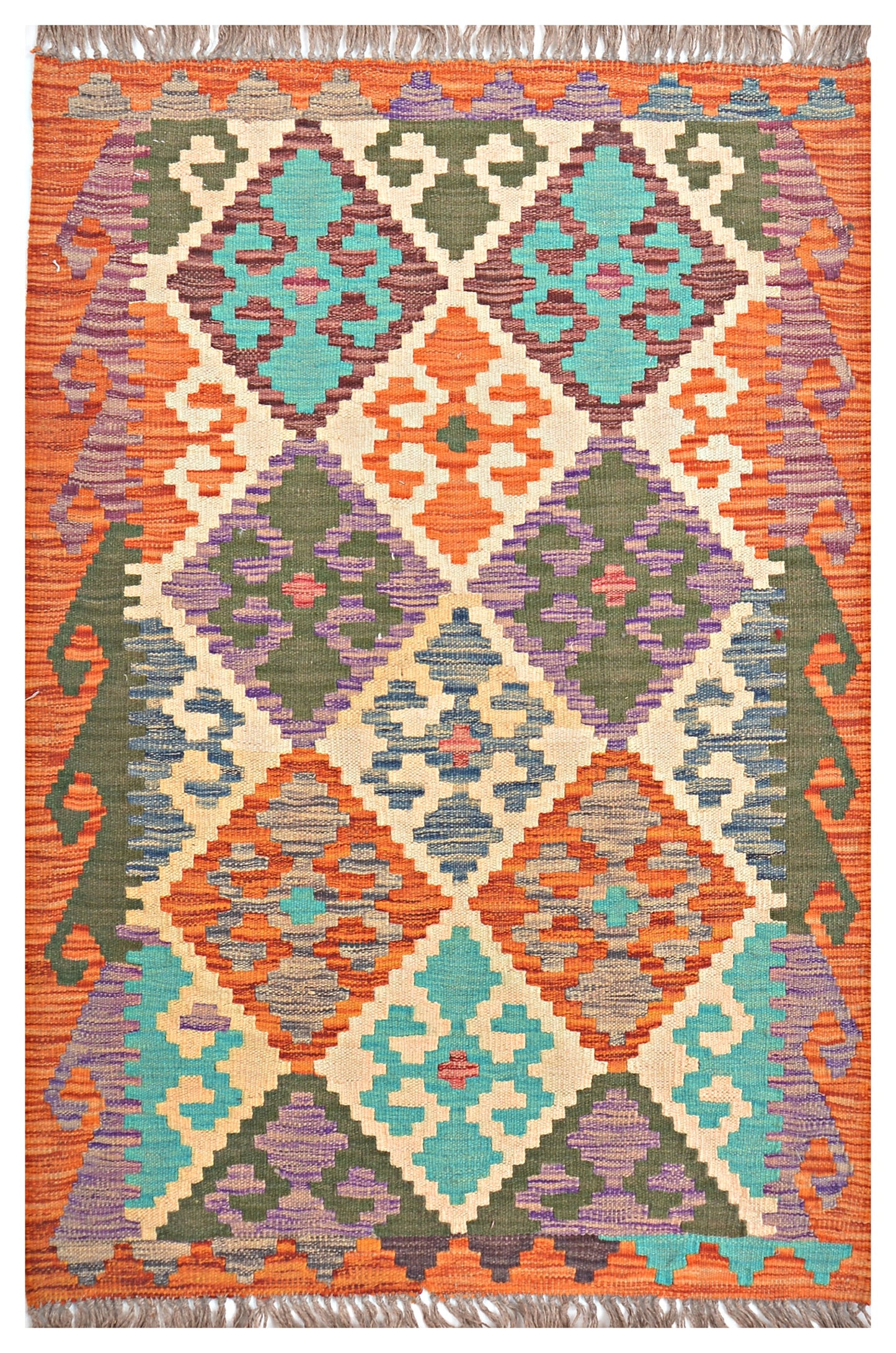 Afghan Kilim - 2.5x4 ft