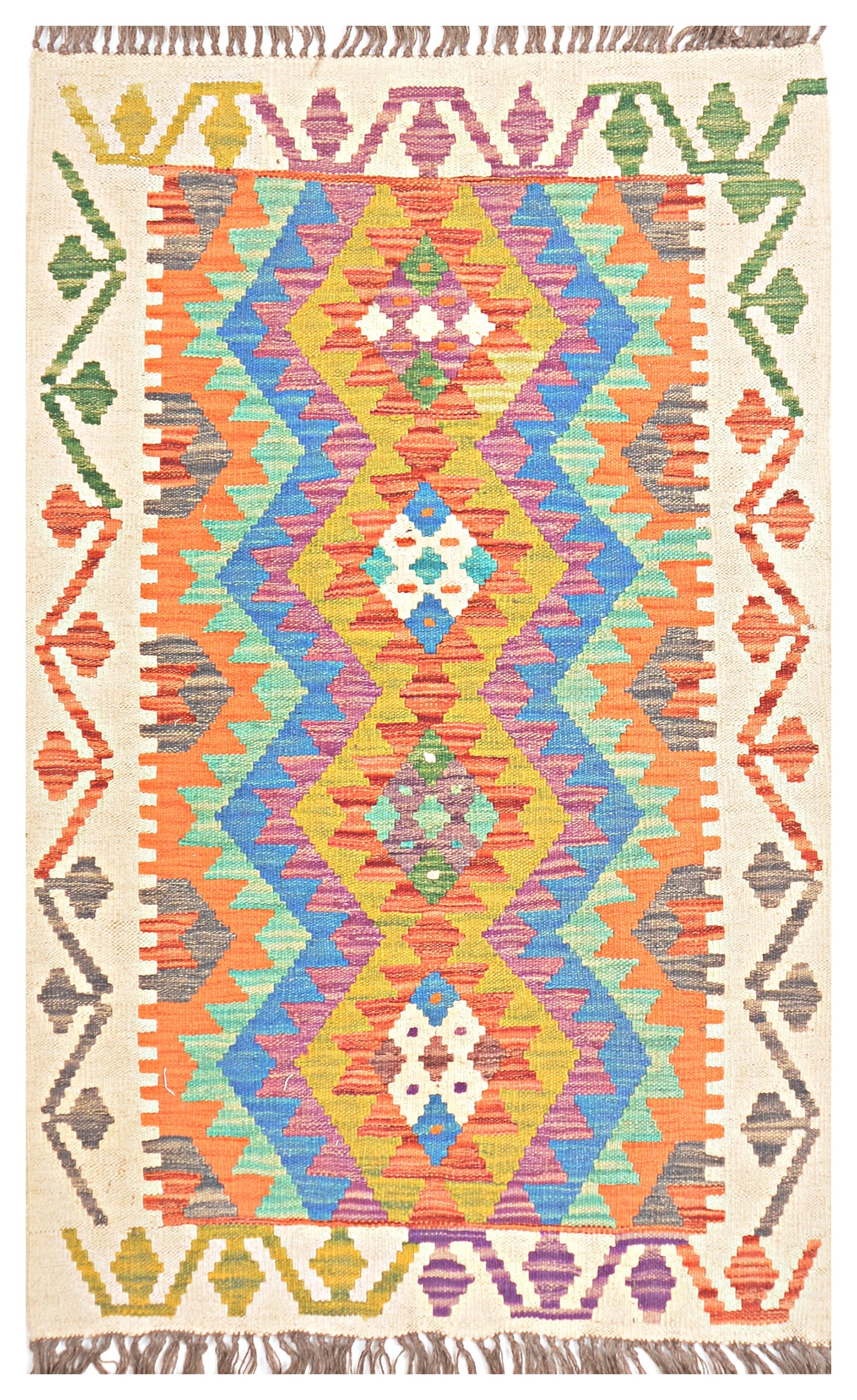 Afghan Kilim - 2.5x4 ft