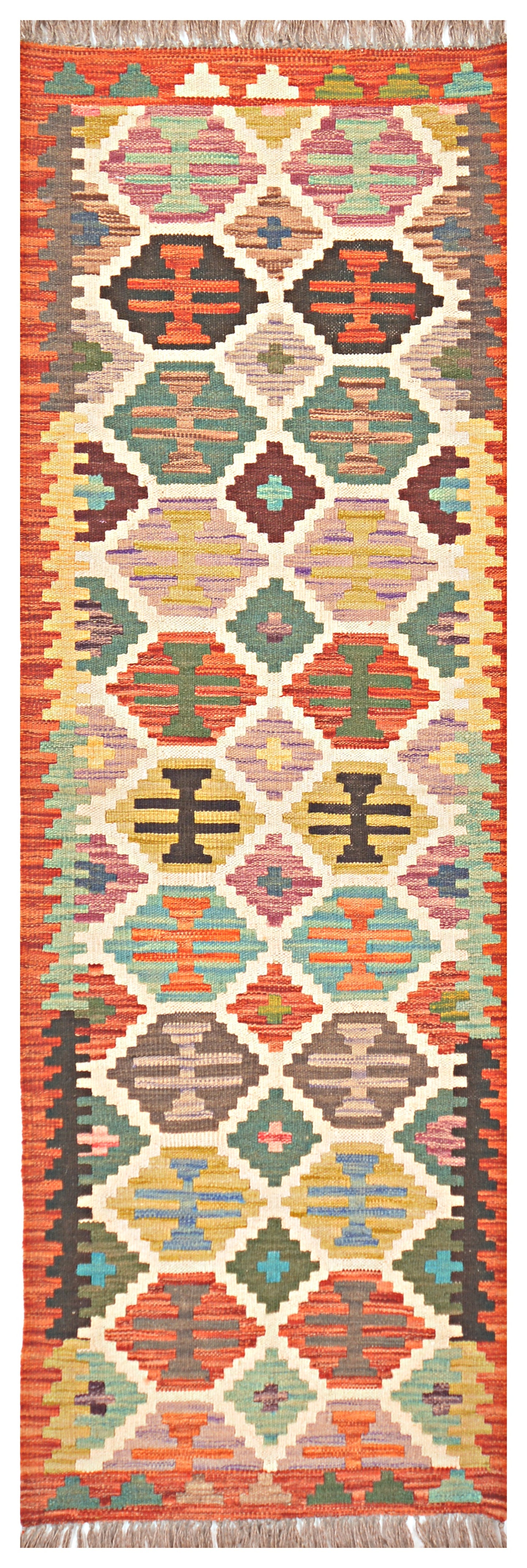 Afghan Kilim - 2x6 ft