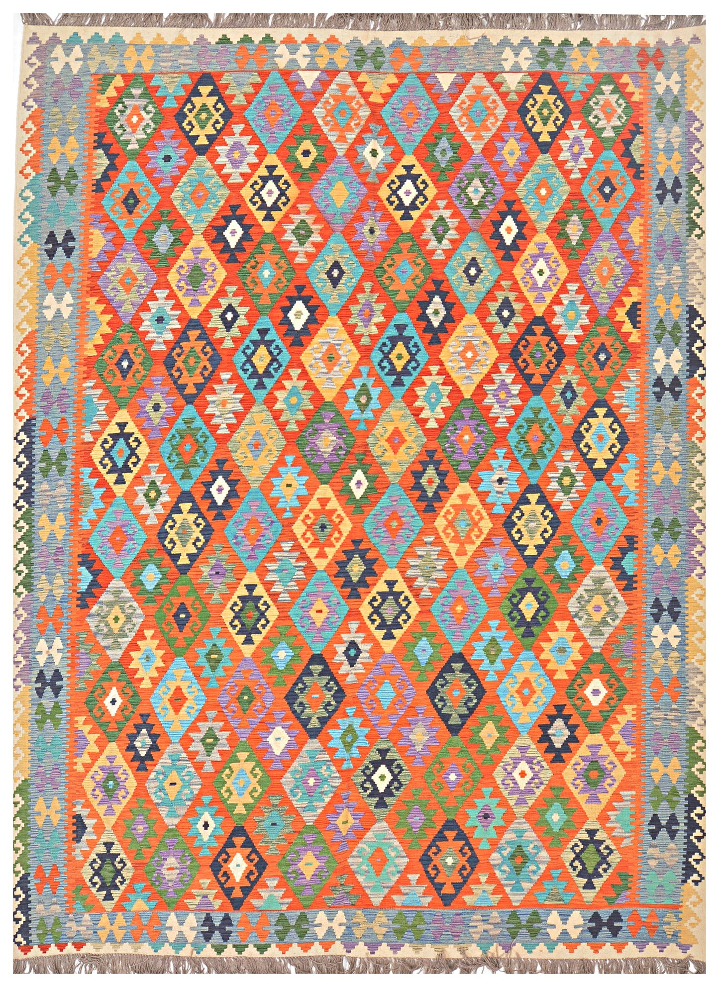 Afghan Kilim - 8x11 ft