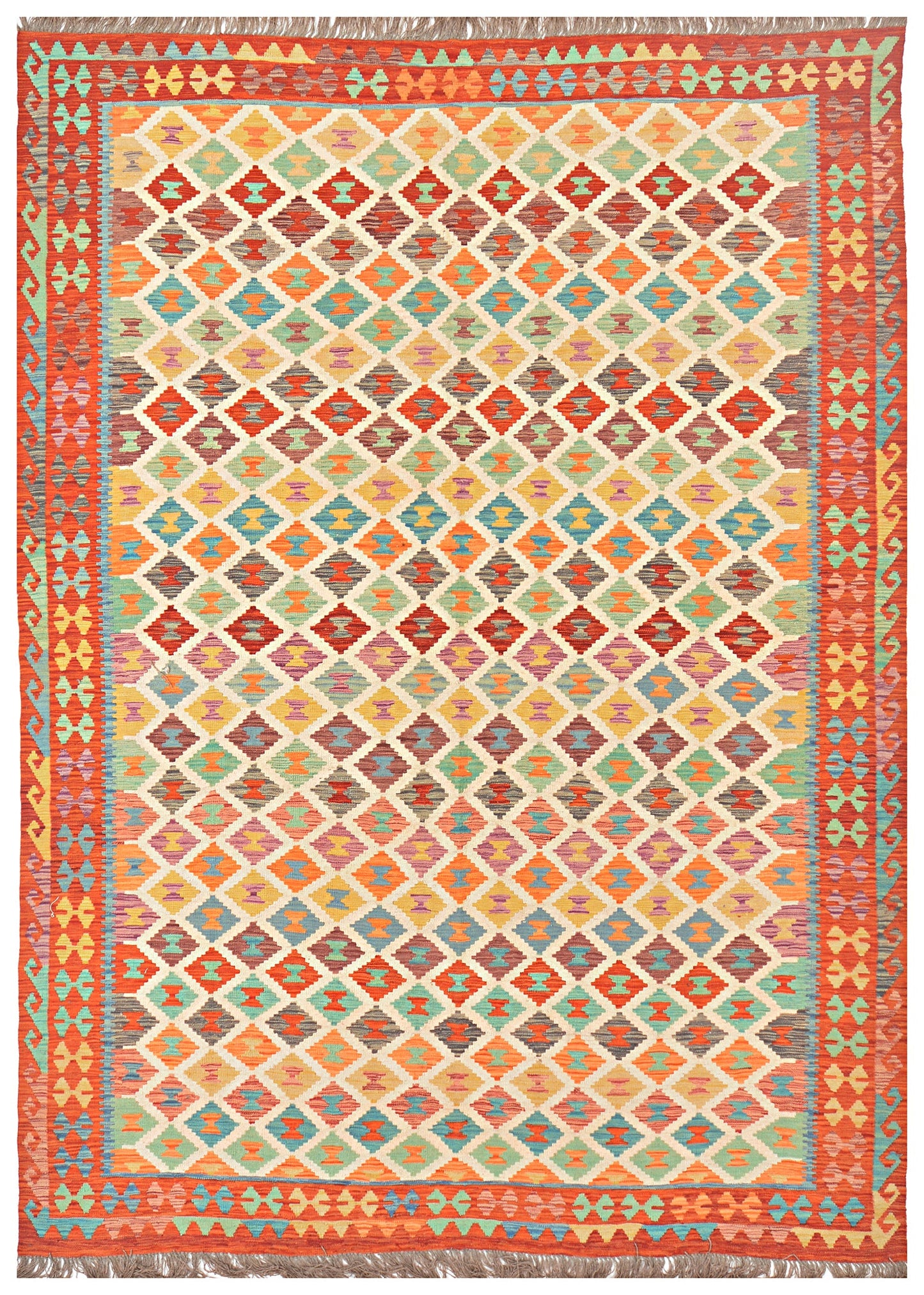 Afghan Kilim - 8x11 ft