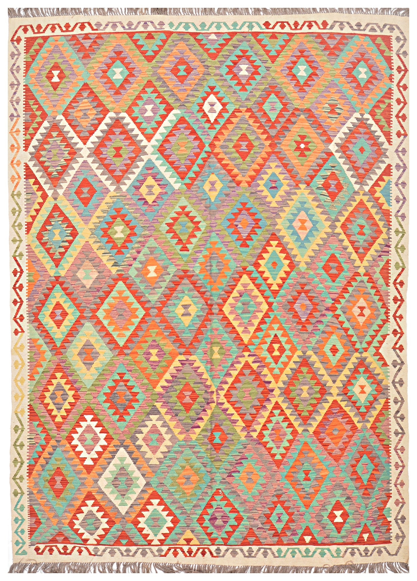 Afghan Kilim - 8x11 ft