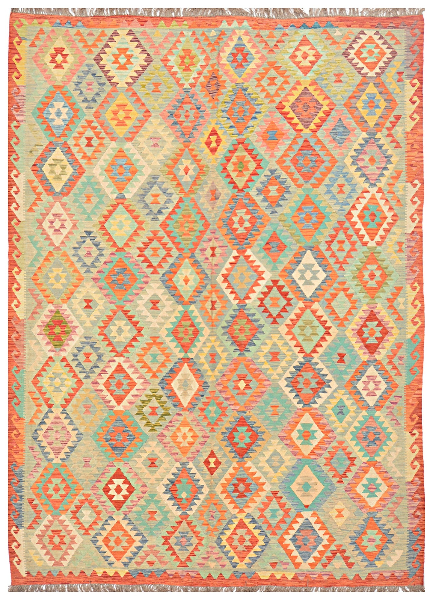 Afghan Kilim - 8x11 ft