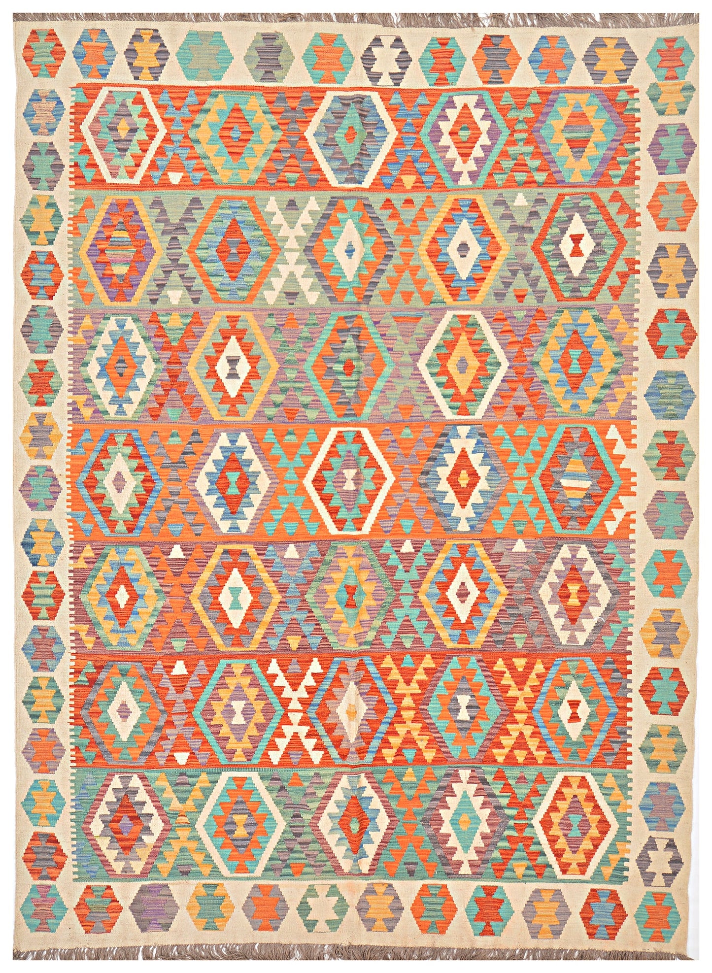 Afghan Kilim - 8x11 ft