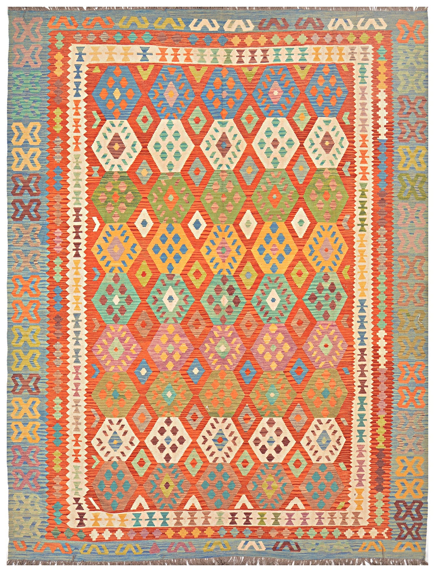 Afghan Kilim - 10x13 ft