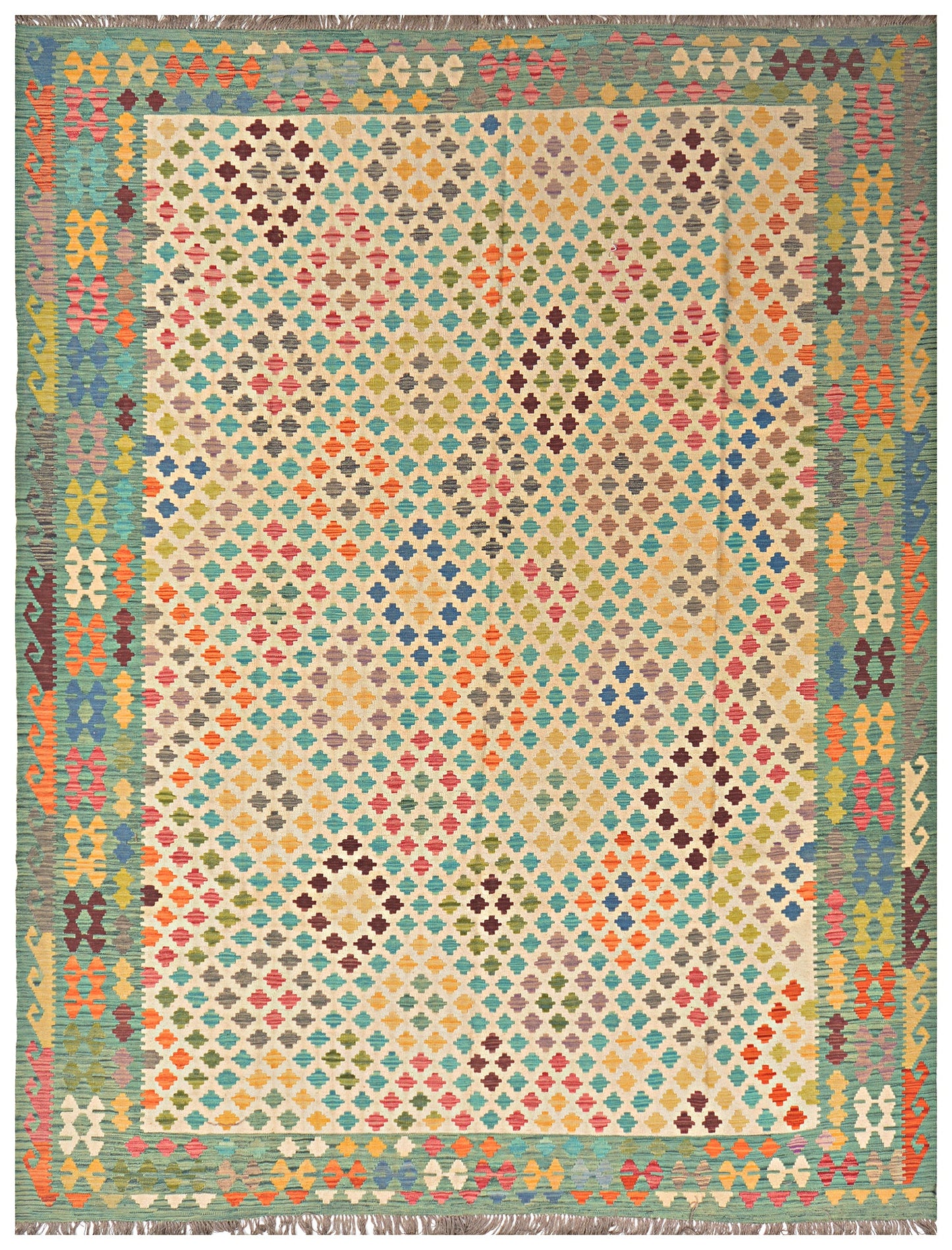 Afghan Kilim - 10x13 ft