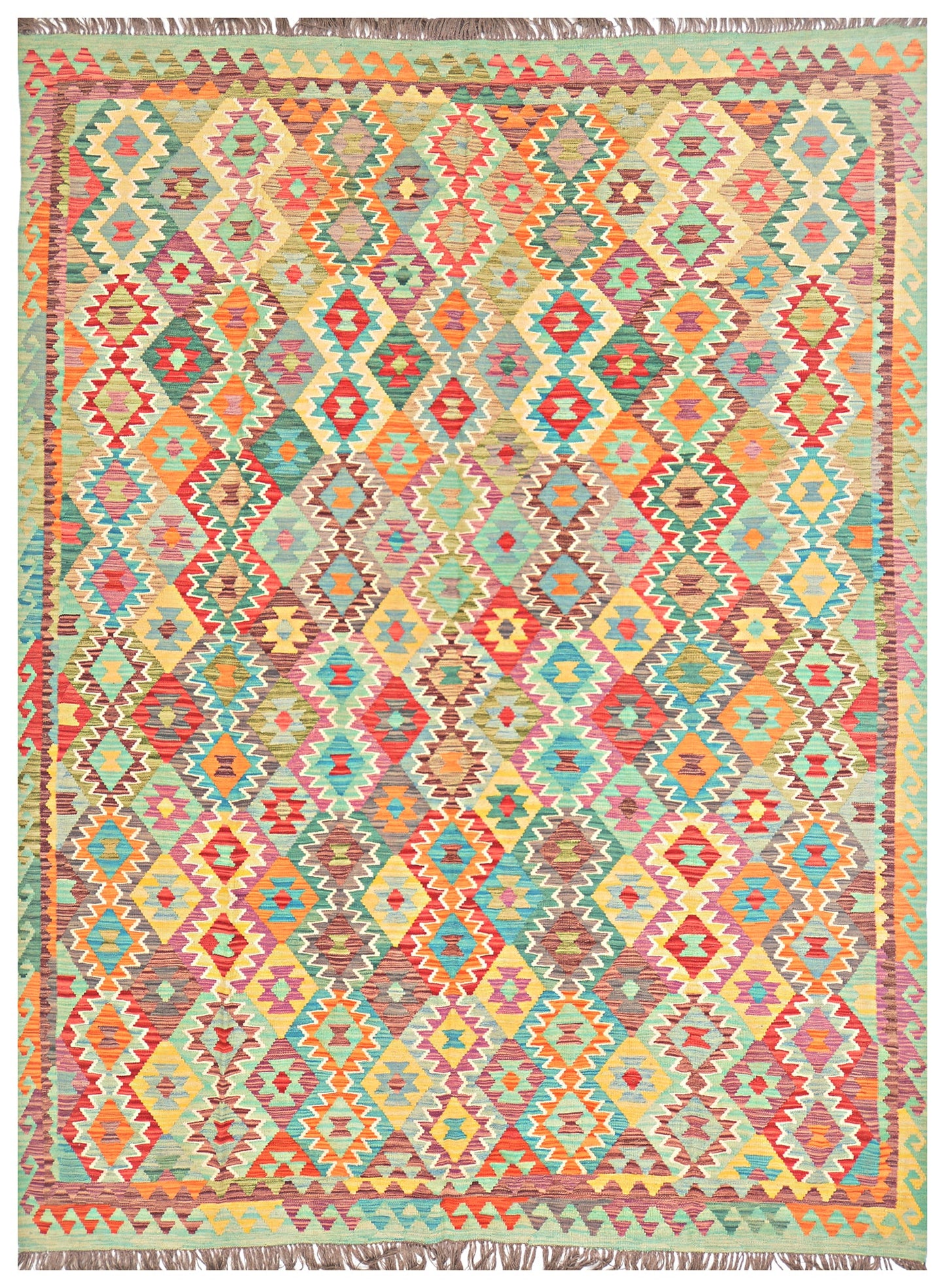 Afghan Kilim - 8x11 ft