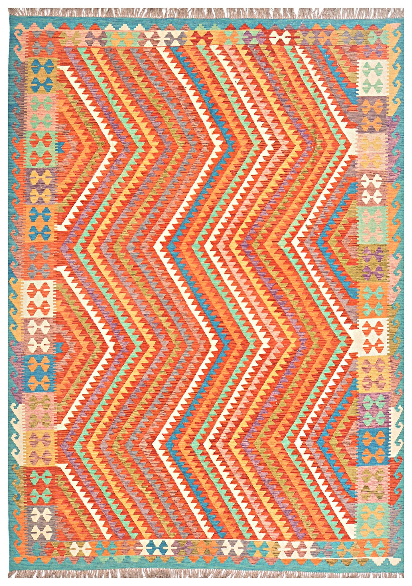 Afghan Kilim - 8x11 ft