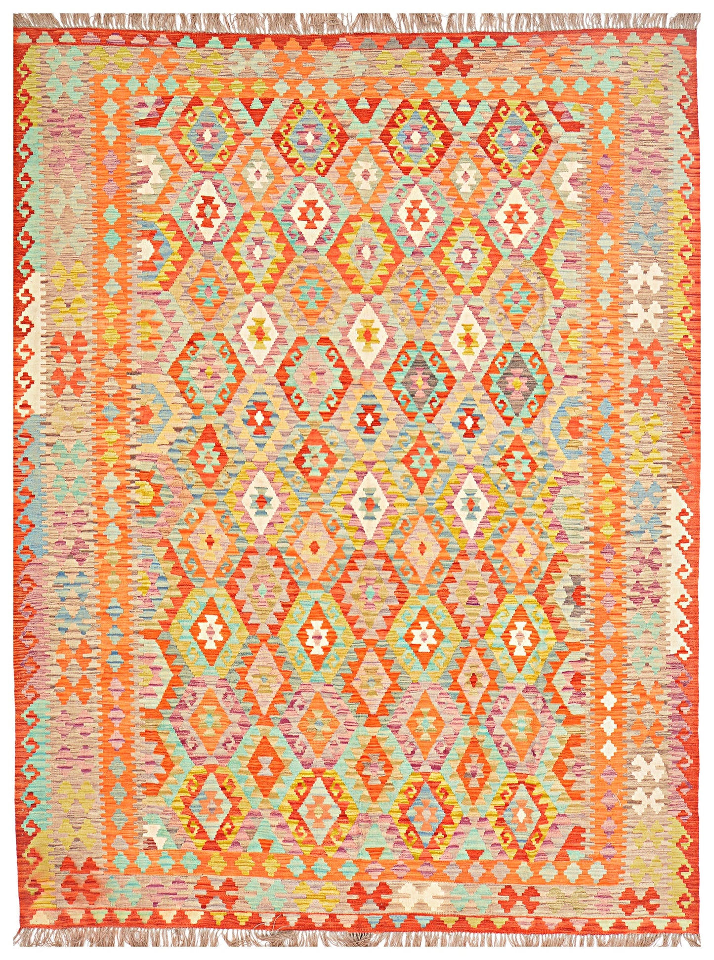Afghan Kilim - 8x11 ft