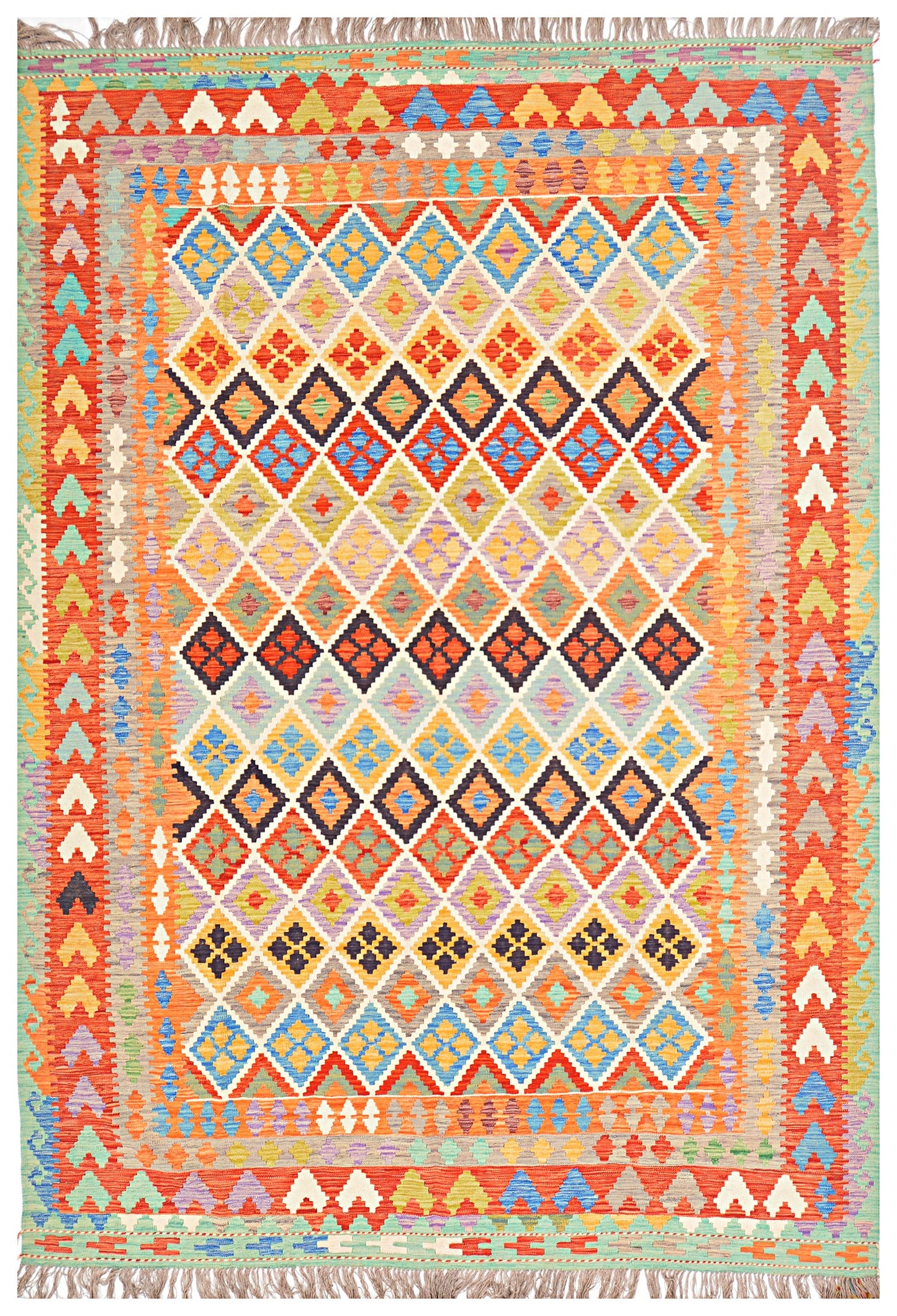 Afghan Kilim - 8x11 ft