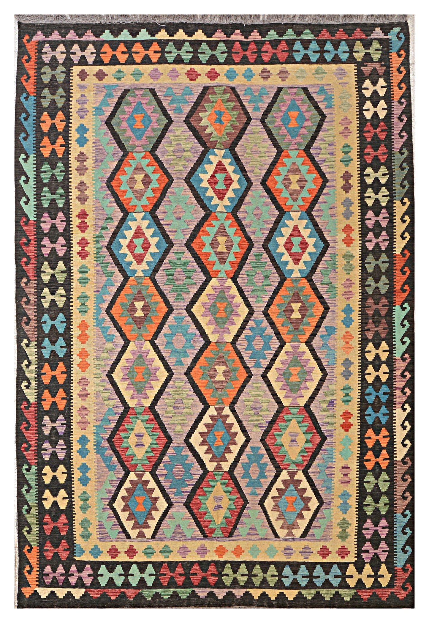 Afghan Kilim - 6.5x10 ft