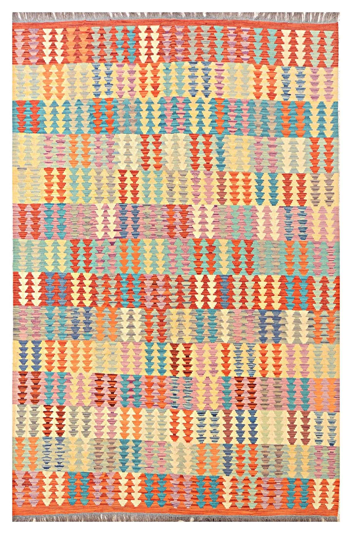 Afghan Kilim - 6.5x10 ft