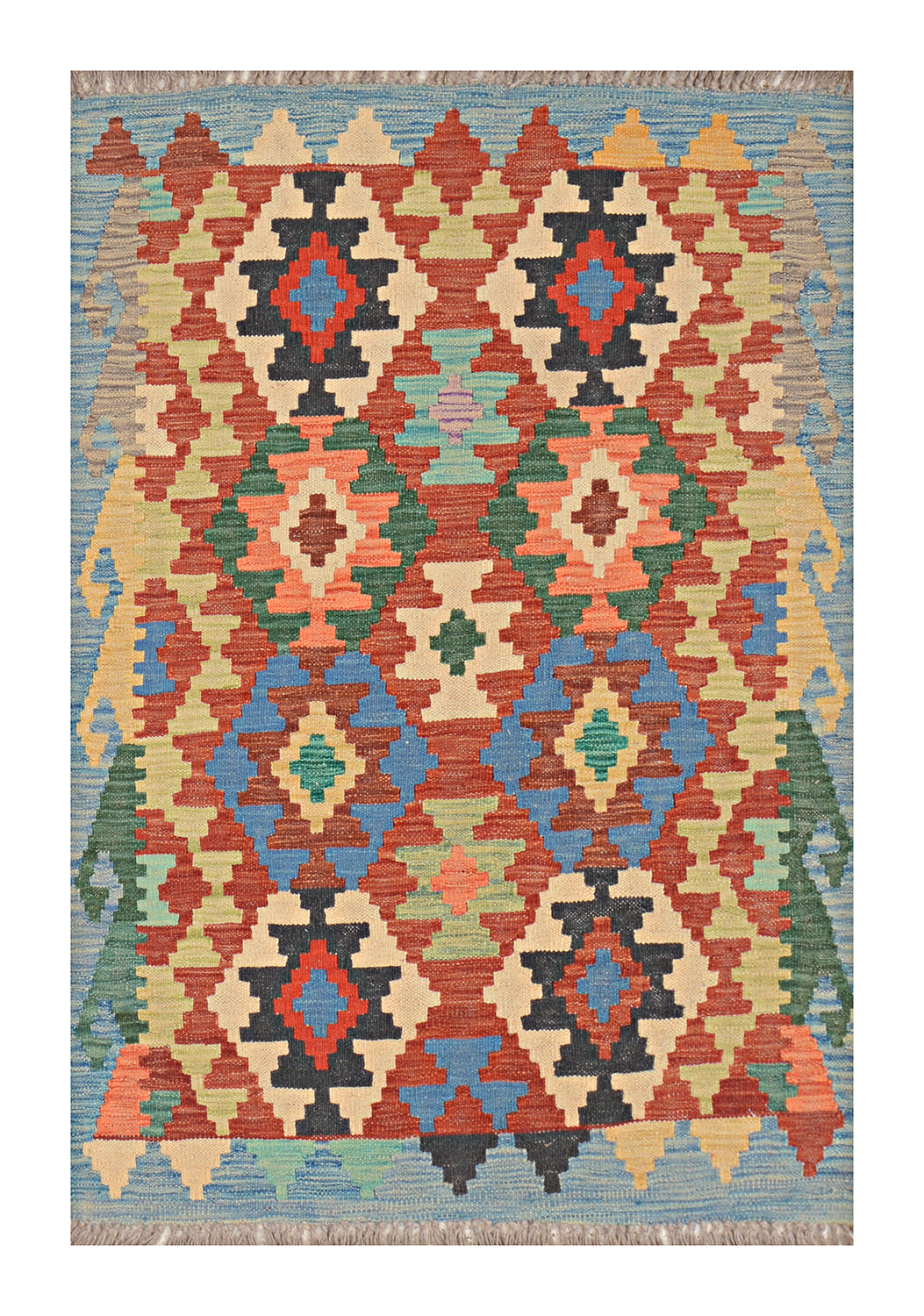 Afghan Kilim - 2.5x4 ft
