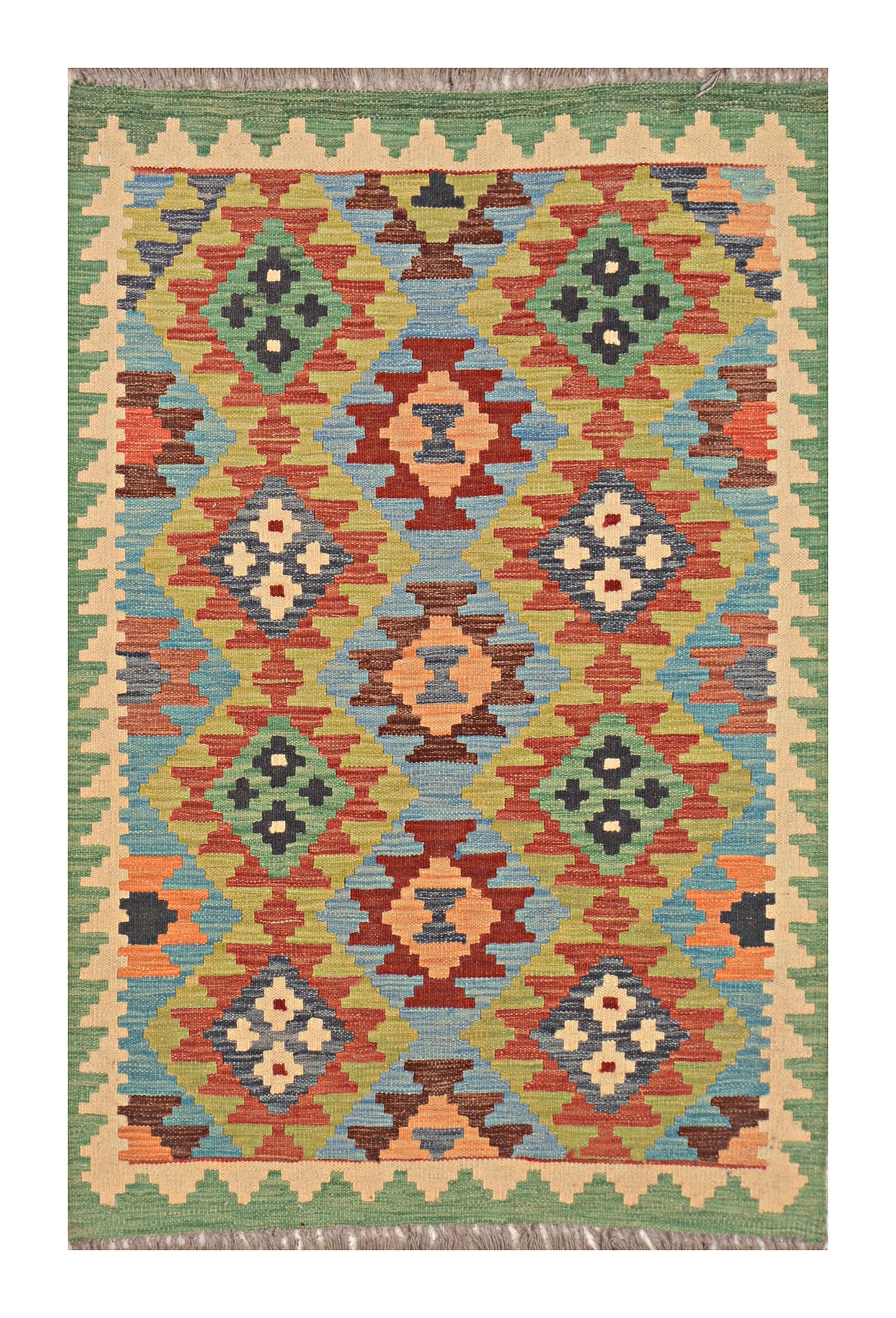 Afghan Kilim - 2.5x4 ft